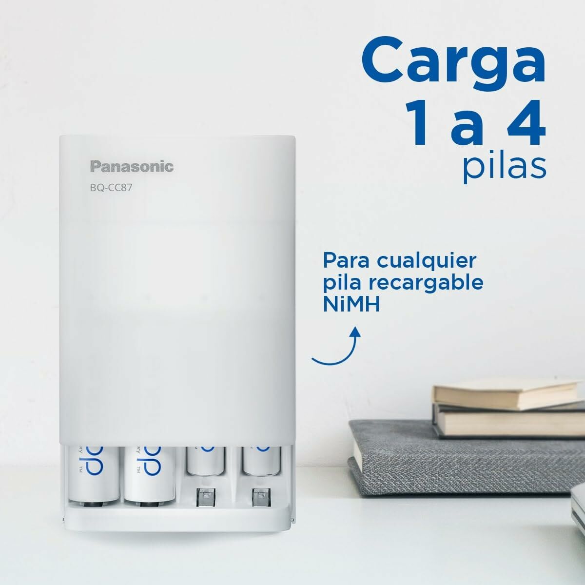 Cargador de Pilas Panasonic K-KJ87MCD40USB