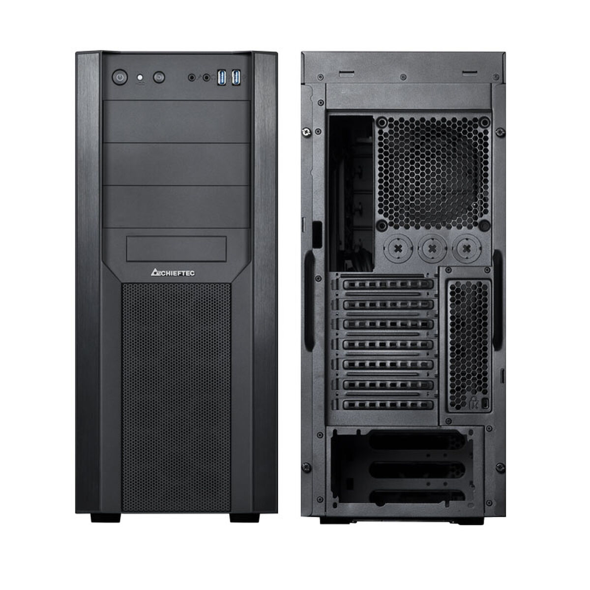 Caja Semitorre ATX Chieftec CW-01B-OP Negro