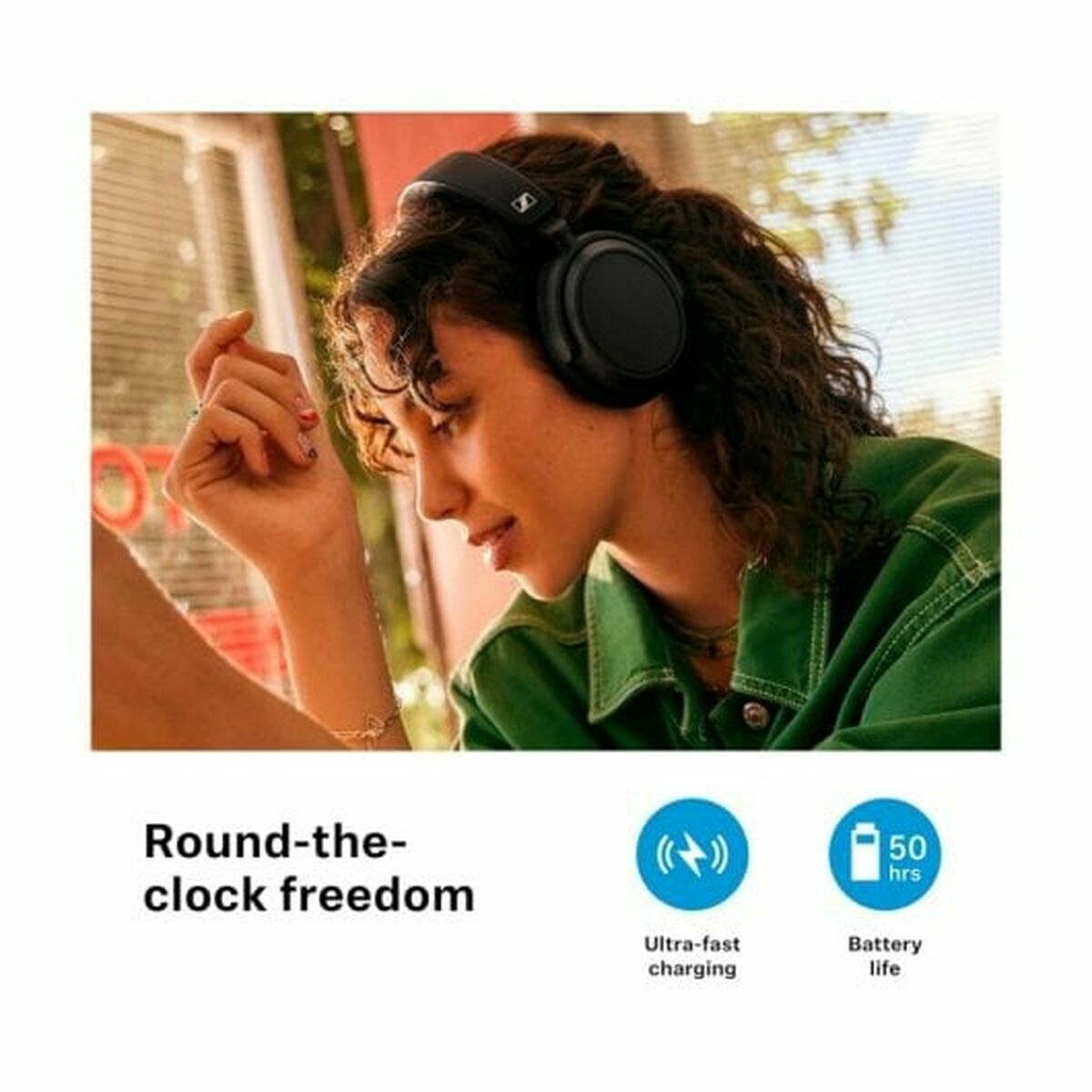 Auriculares con Micrófono Sennheiser AccentumPlus Blanco