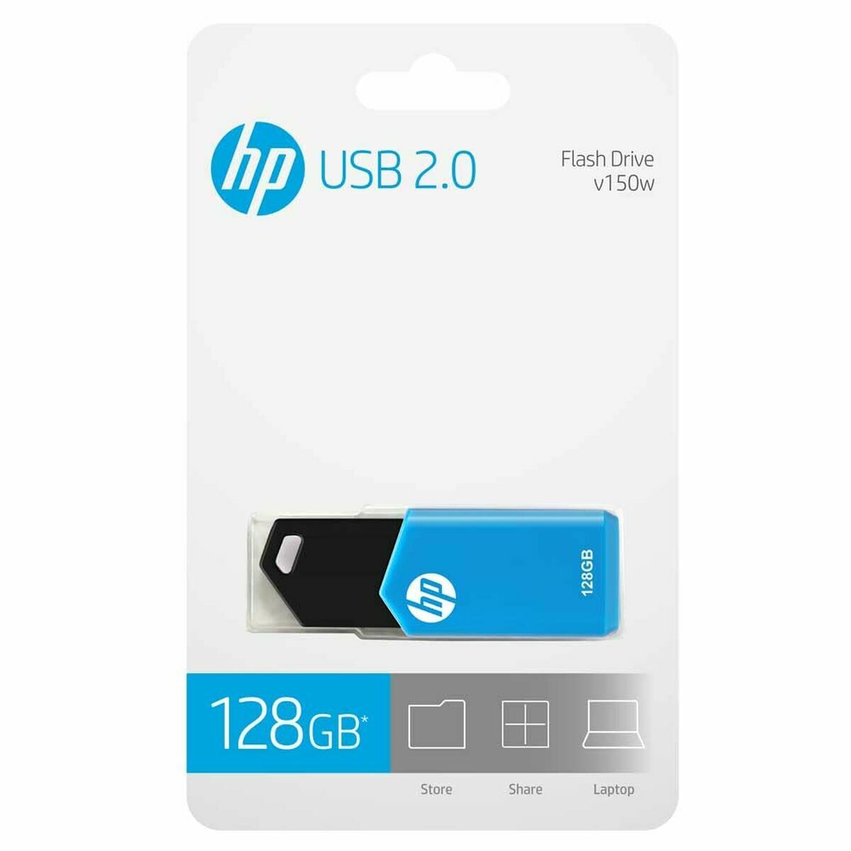 Memoria USB HP v150w 128 GB Azul
