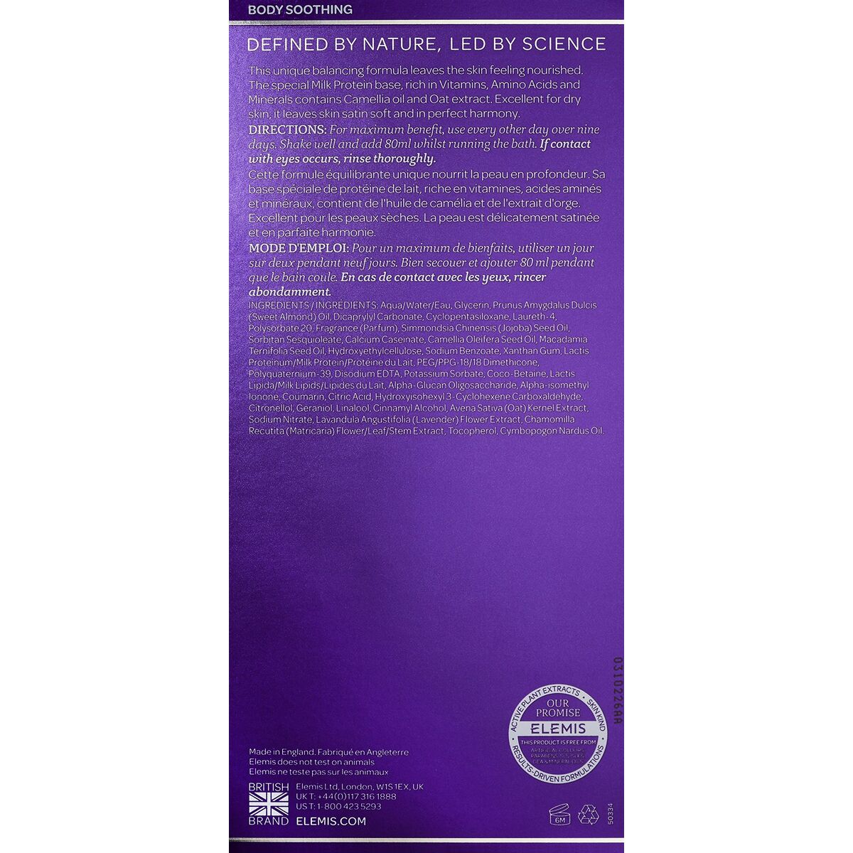 Gel de Ducha Elemis Botella