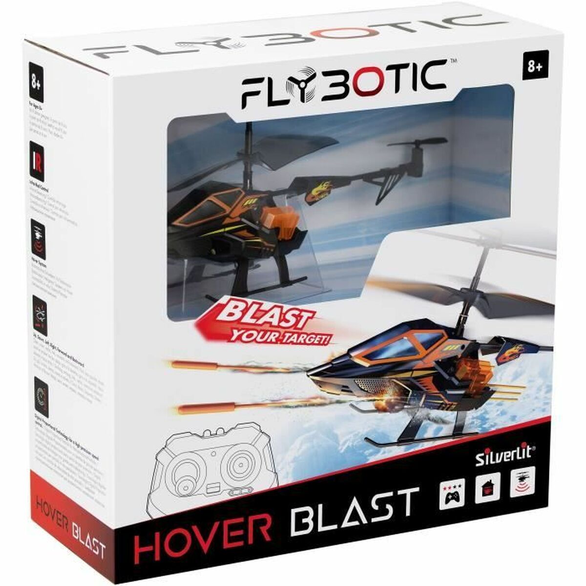 Helicóptero con Radiocontrol Flybotic Helico Hover Blast