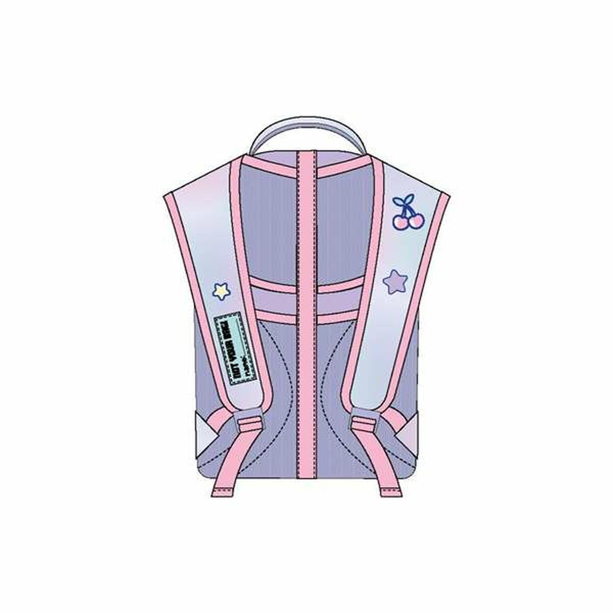 Mochila Escolar Stitch Lila 41 cm