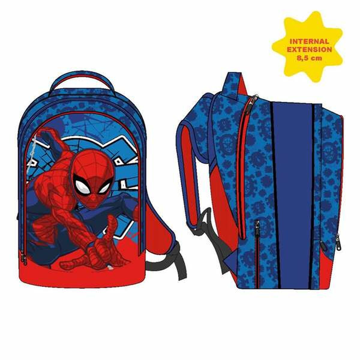 Mochila Escolar Spider-Man Rojo 41 cm