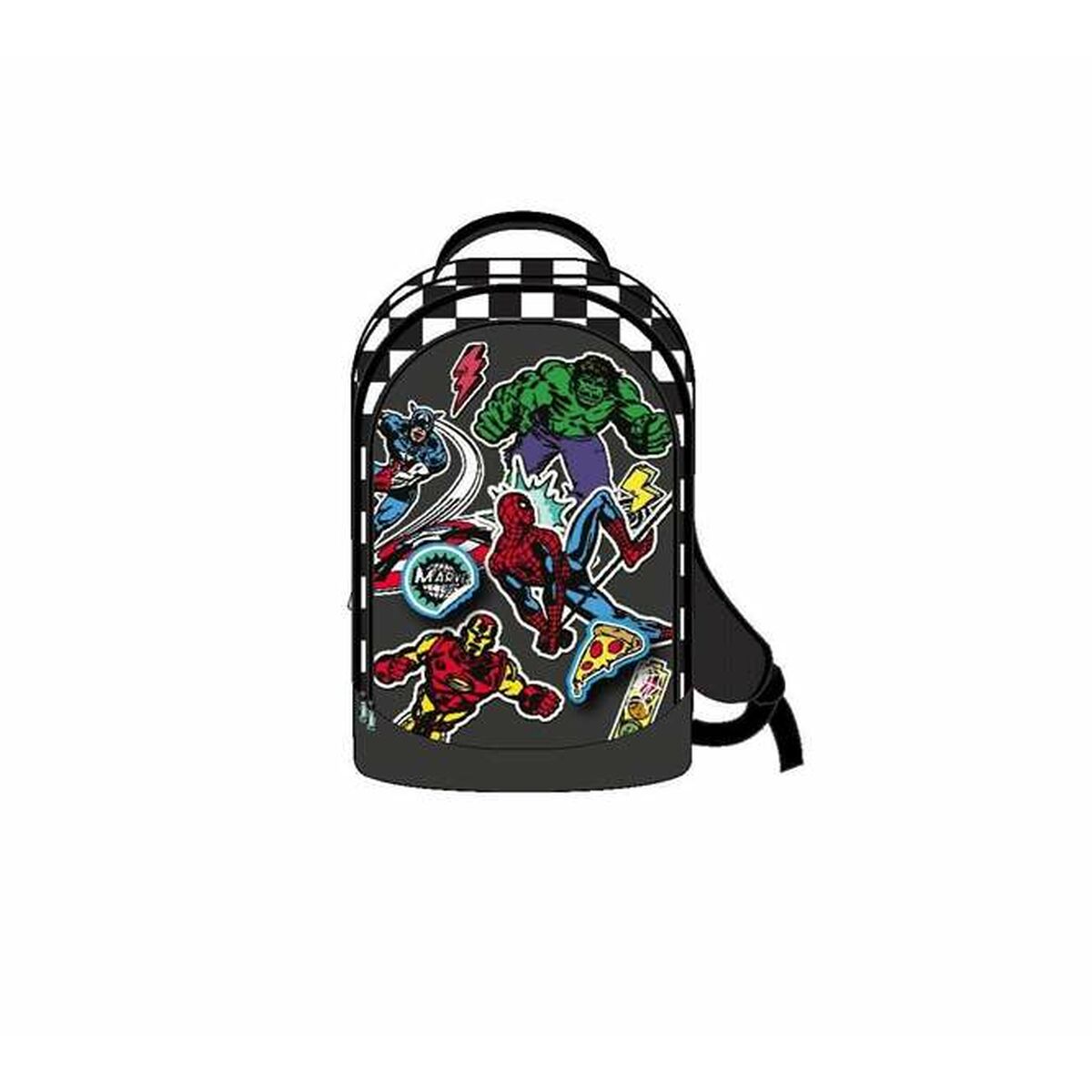 Mochila Escolar The Avengers Negro 41 cm