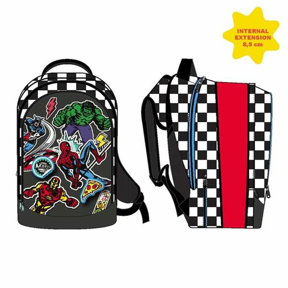 Mochila Escolar The Avengers Negro 41 cm