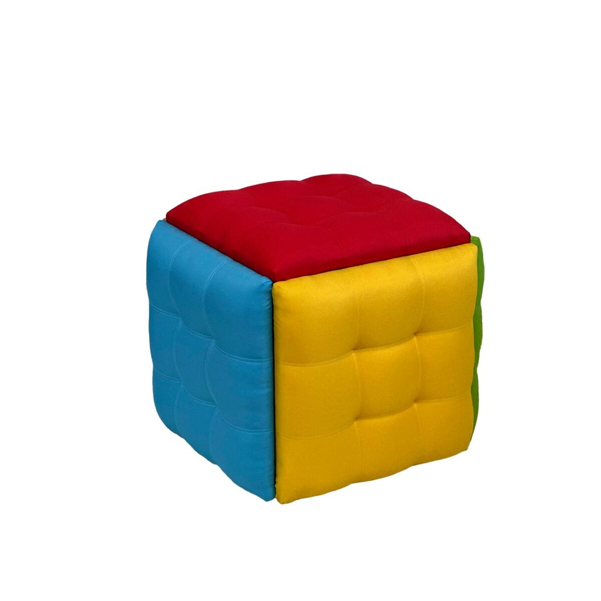 Juego de taburetes GO GIFT Transformer Multicolor Piel Acero 50 x 50 x 50 cm Puff 5 en 1 5 Unidades