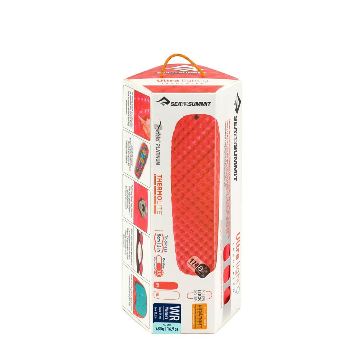 Colchón autoinflable Sea to Summit Ultralight ASC Rojo TPU
