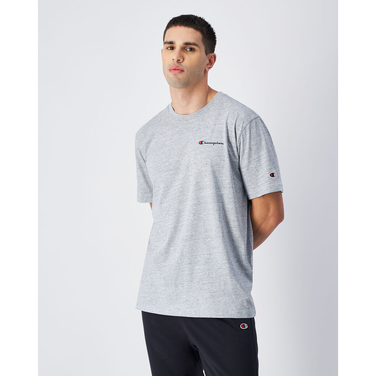 Camiseta de Manga Corta Hombre Champion CHAMPION SS TEE 220264 NOXM Gris