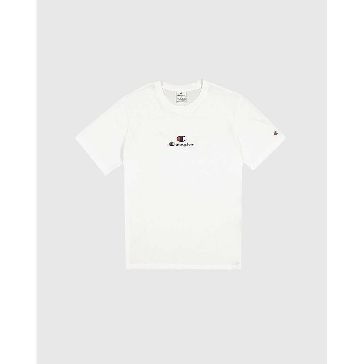Camiseta de Manga Corta Hombre Champion CHAMPION SS TEE 220775 Blanco