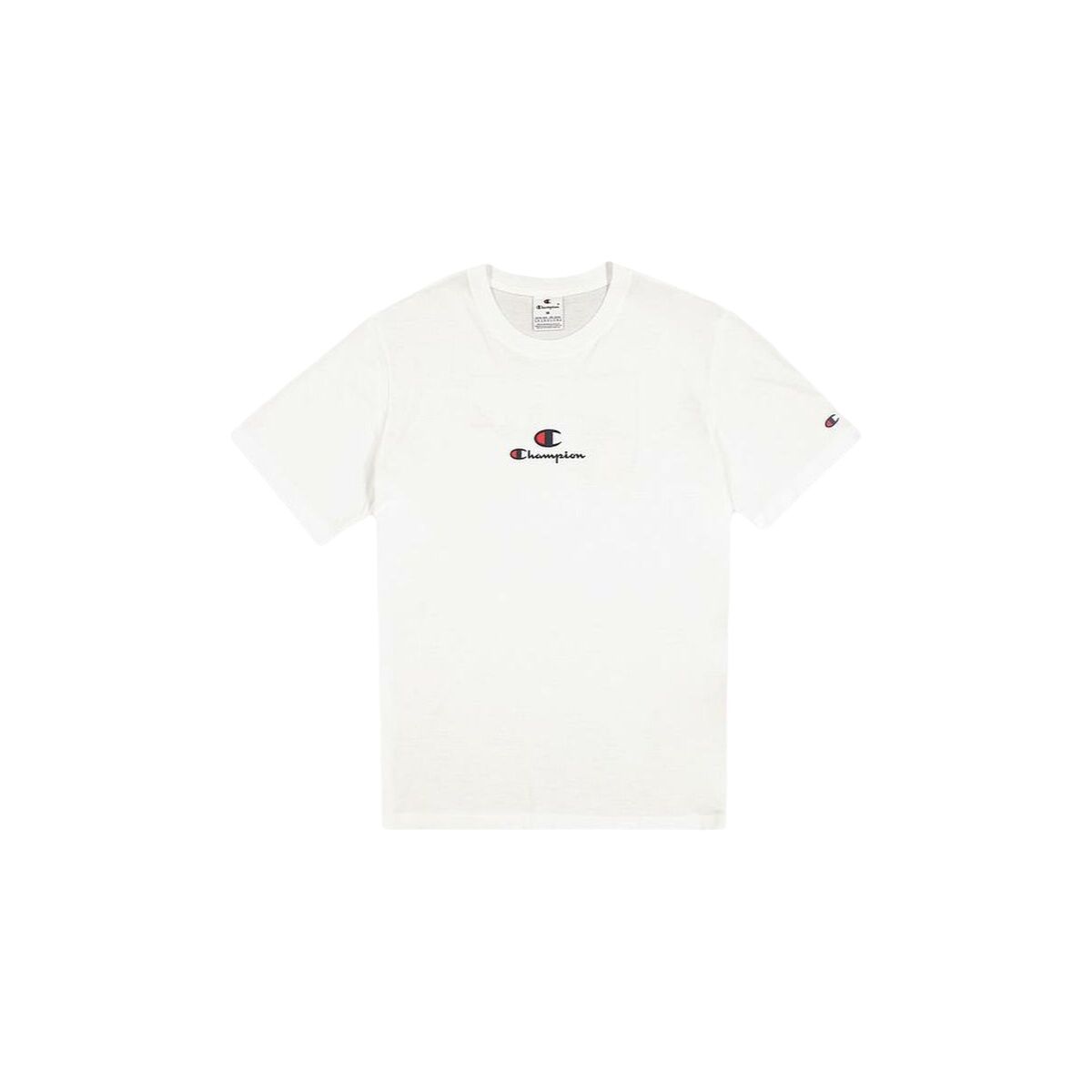 Camiseta de Manga Corta Hombre Champion CHAMPION SS TEE 220775 Blanco