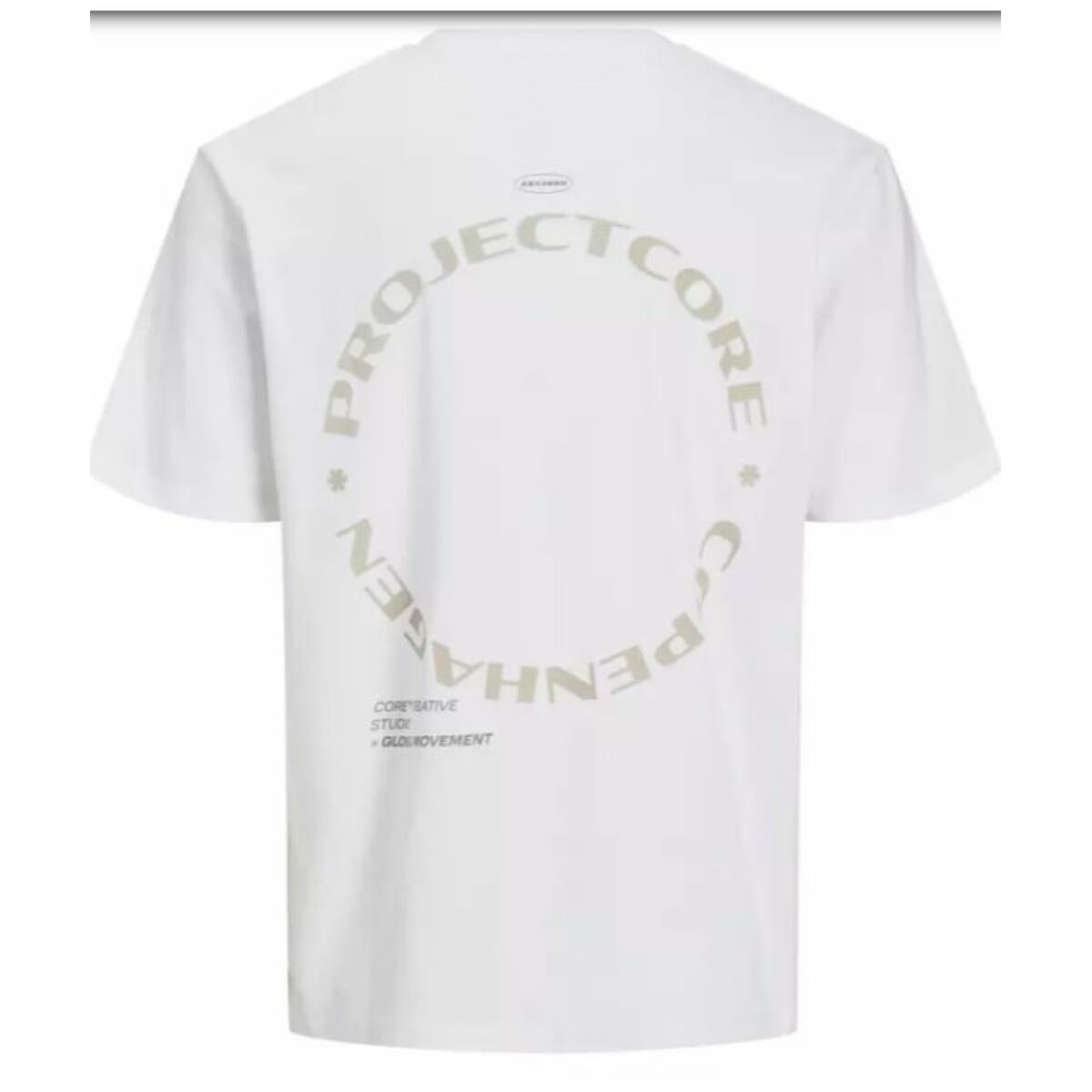 Camiseta de Manga Corta Hombre Jack & Jones JCOPACER BACK PRINT TEE 12273297 Blanco