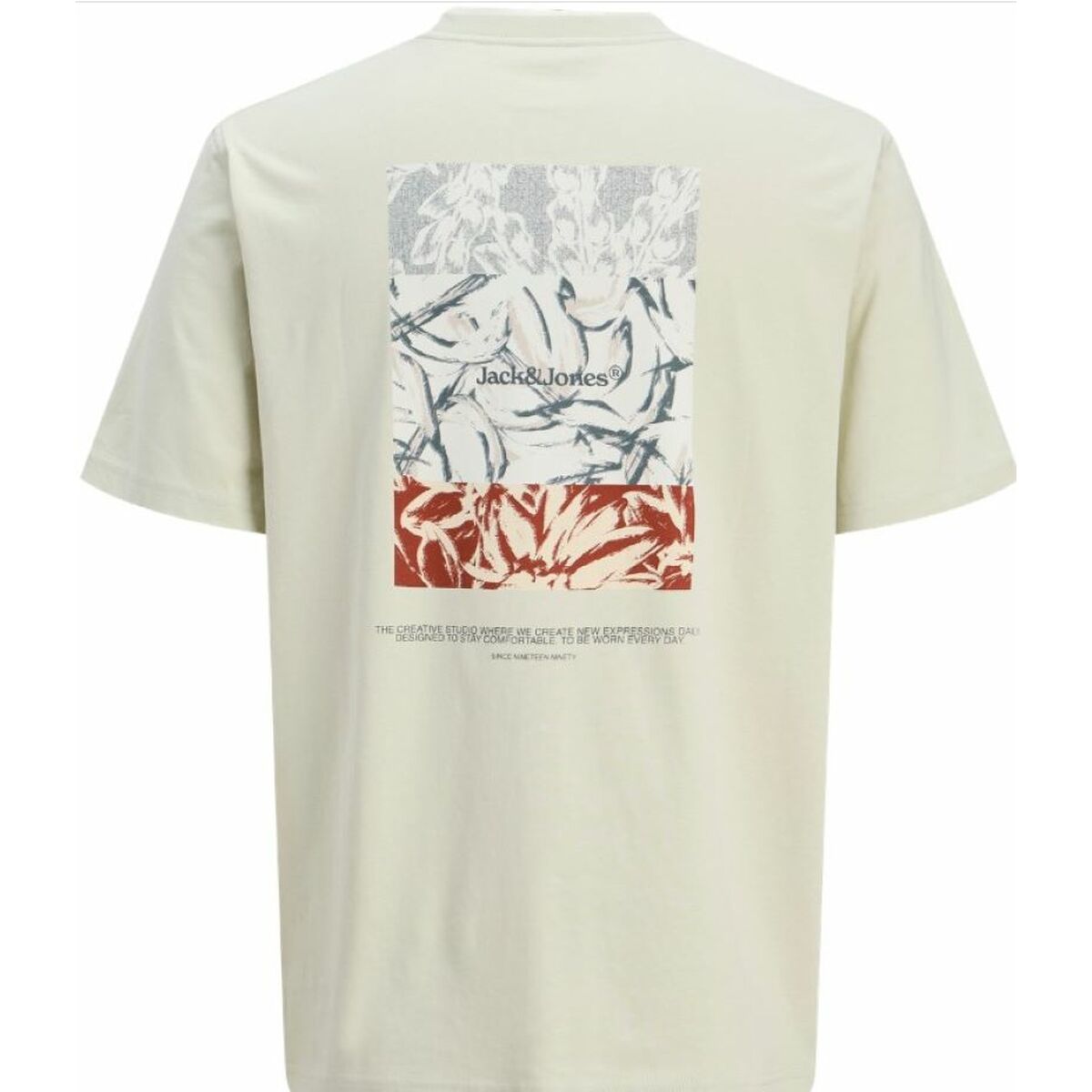 Camiseta de Manga Corta Hombre Jack & Jones JORSPLIT BACK TEE 12272996 Verde