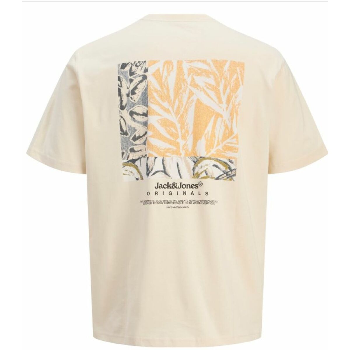 Camiseta de Manga Corta Hombre Jack & Jones JORSPLIT BACK TEE 12272996 Blanco