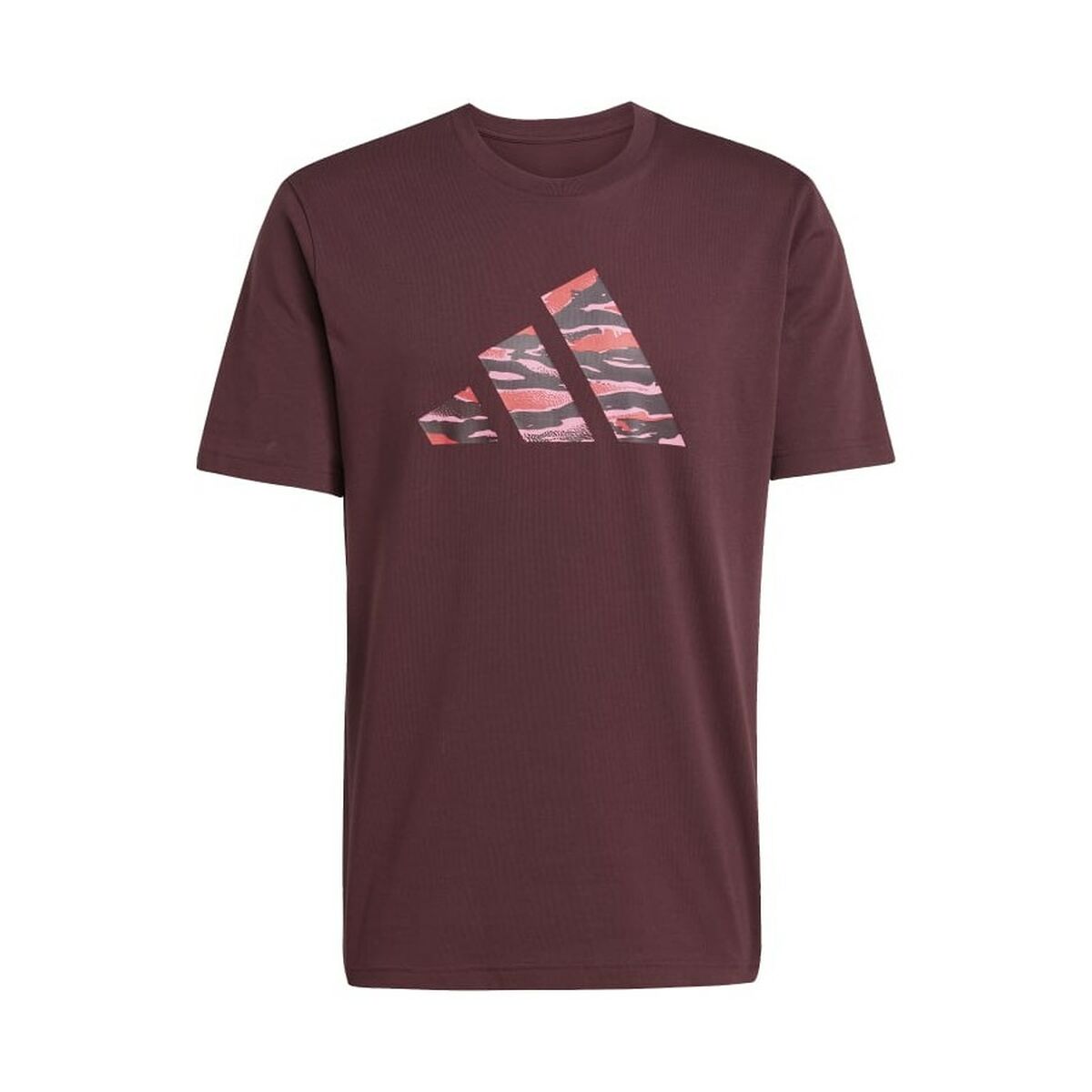 Camiseta de Manga Corta Hombre Adidas M C CAMO LOGO T JI6769 Granate