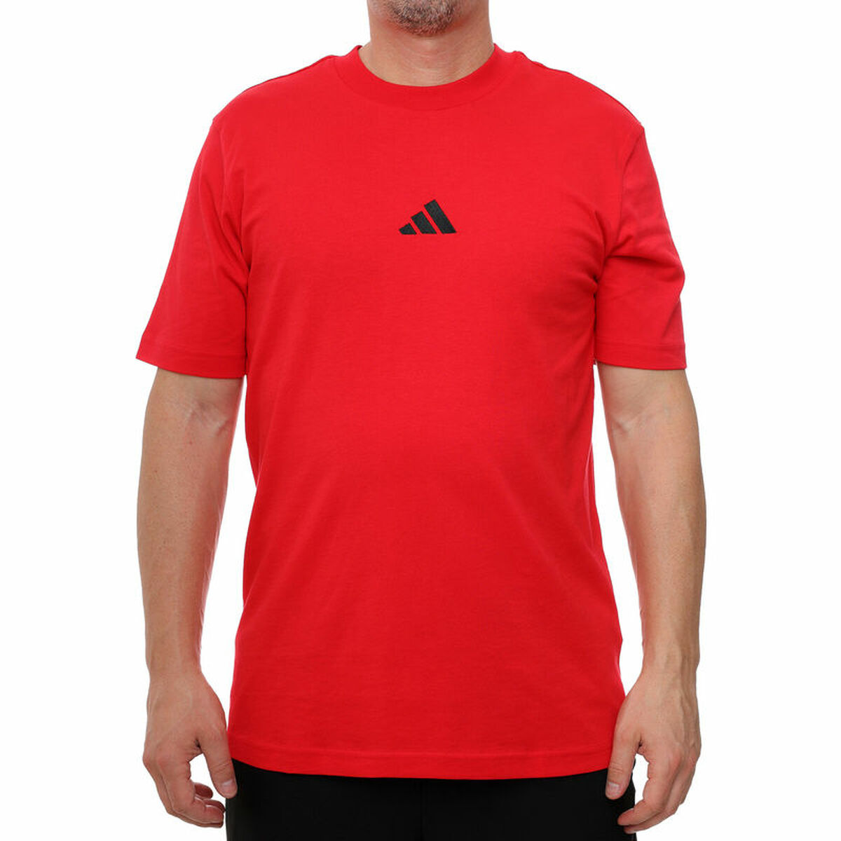 Camiseta de Manga Corta Hombre Adidas M SL SJ T JF1095 Rojo