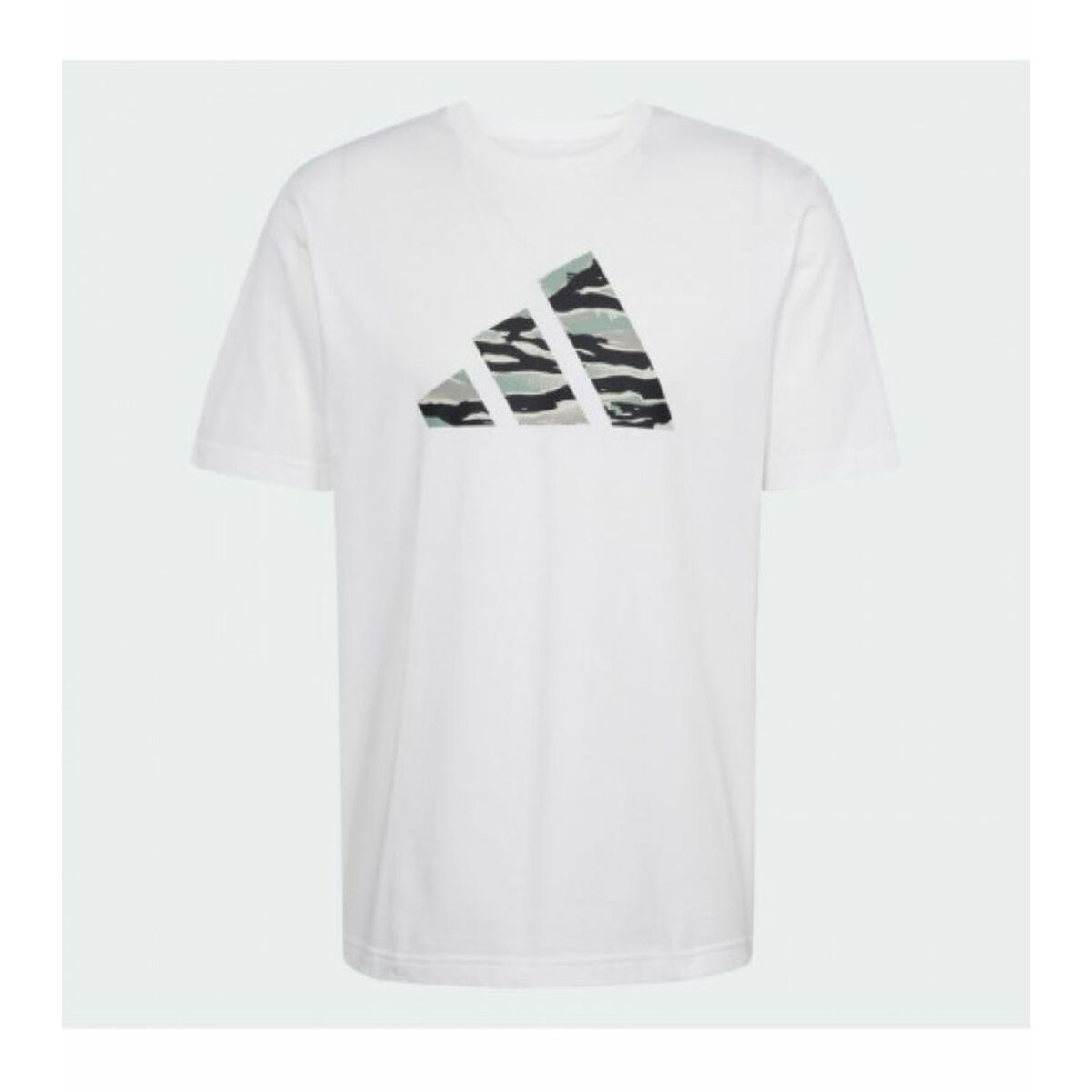 Camiseta de Manga Corta Hombre Adidas M C CAMO LOGO T JI6770 Blanco