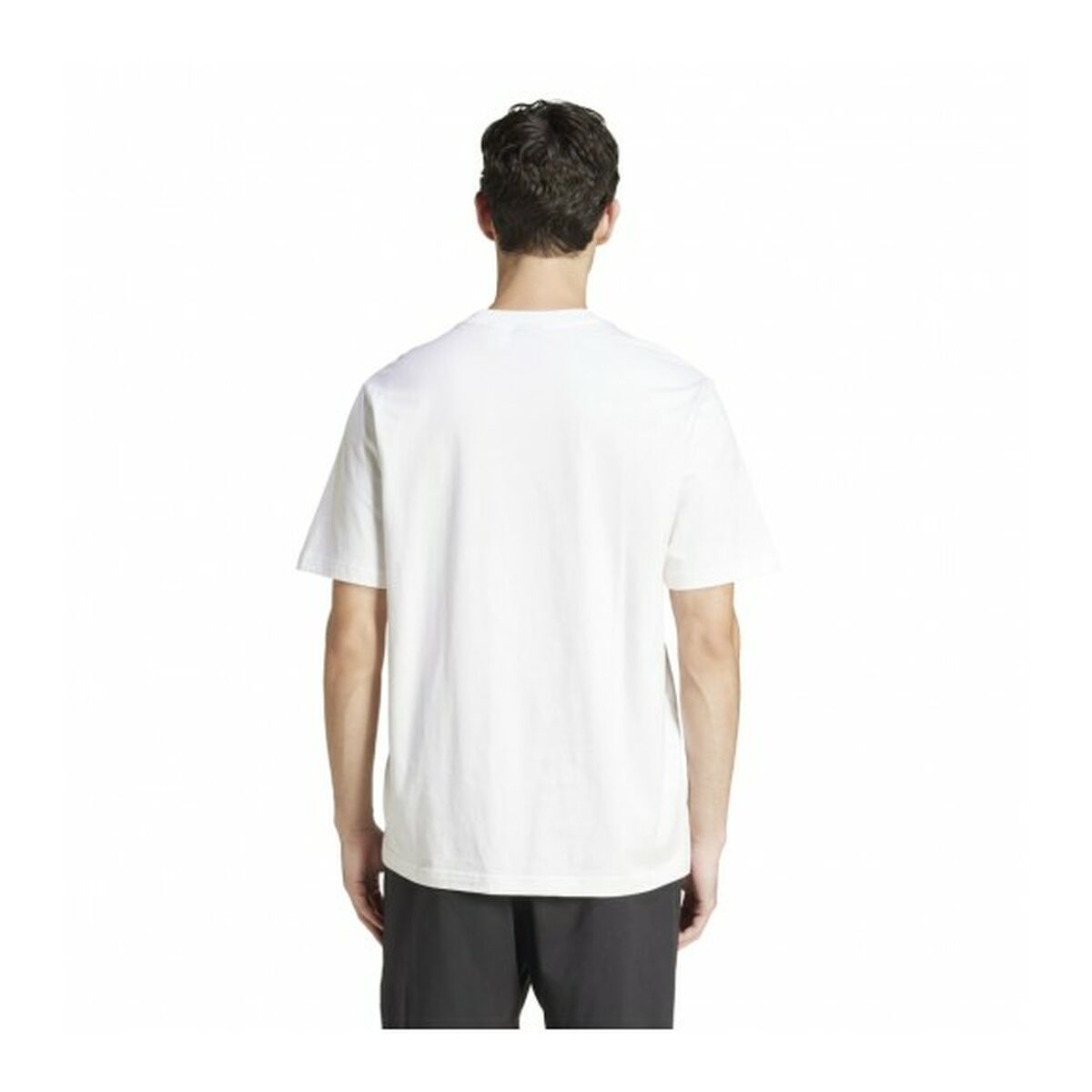 Camiseta de Manga Corta Hombre Adidas M LIN SJ T JE9000 Blanco