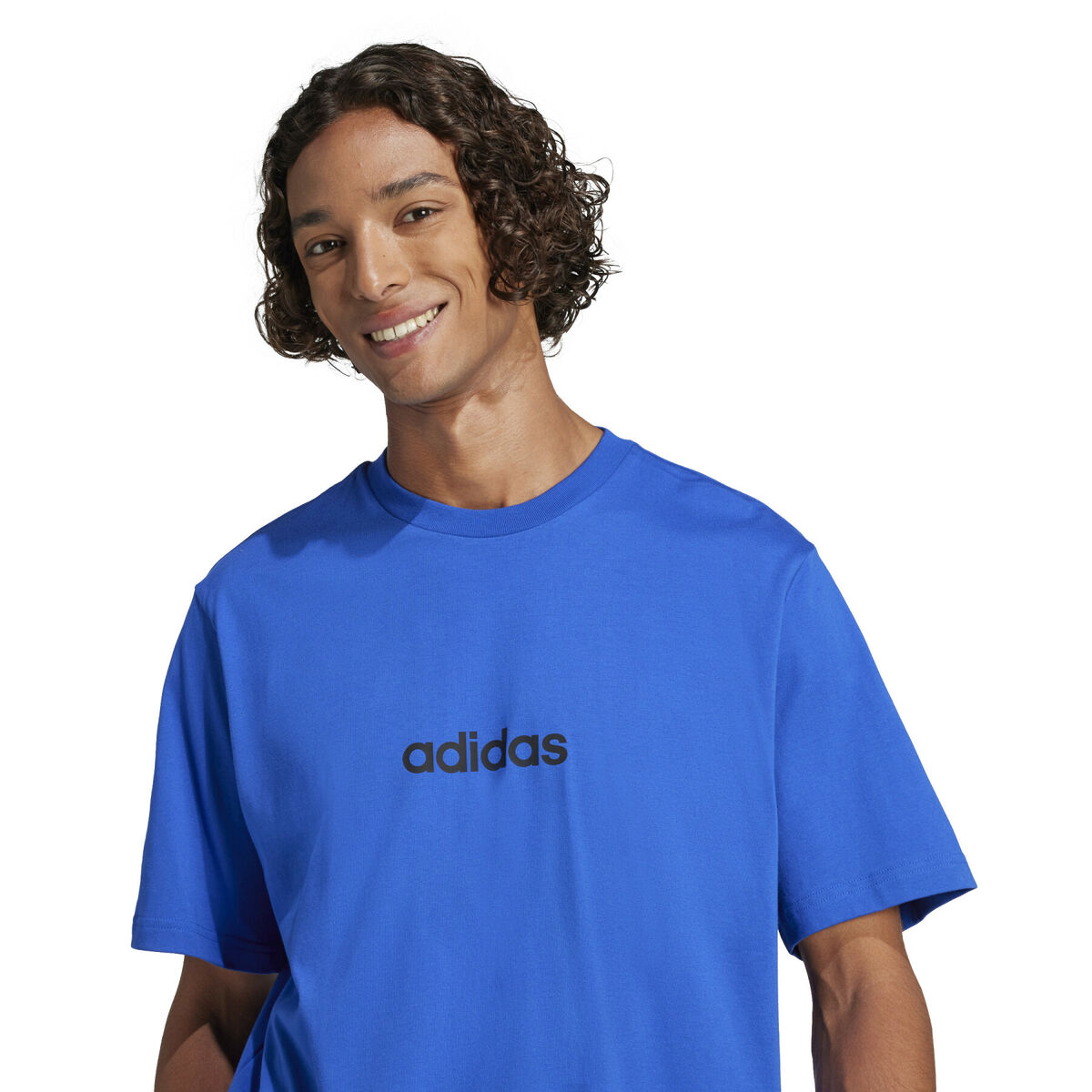 Camiseta de Manga Corta Hombre Adidas M LIN SJ T JE8995 Azul