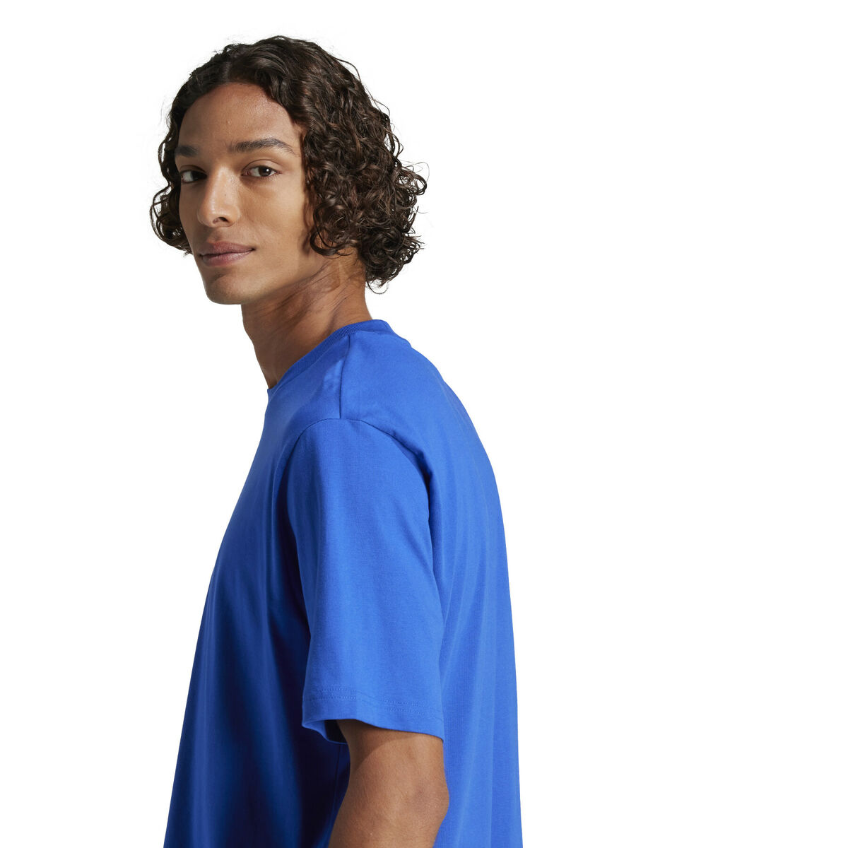 Camiseta de Manga Corta Hombre Adidas M LIN SJ T JE8995 Azul