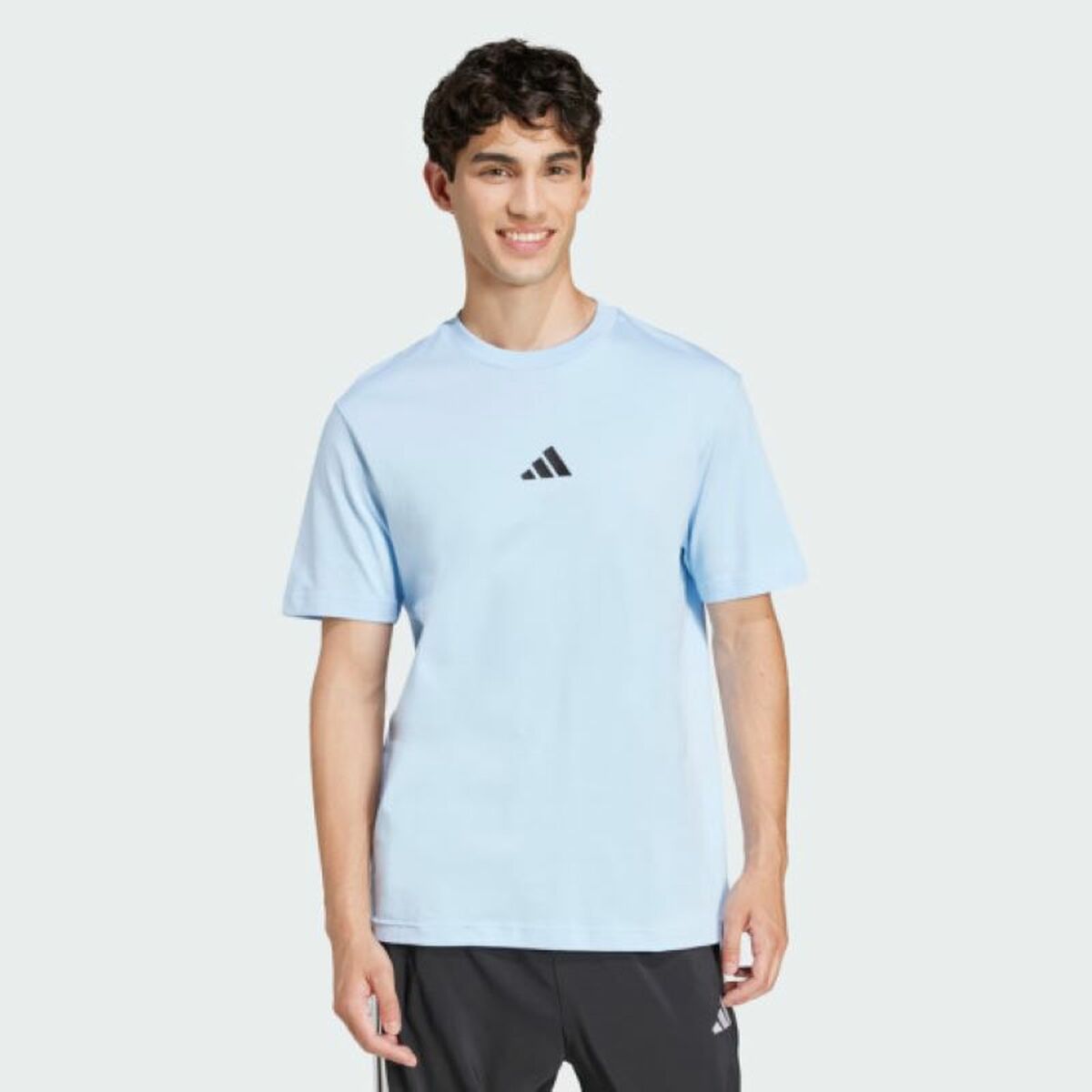 Camiseta de Manga Corta Hombre Adidas M SL SJ T JF1101 Azul