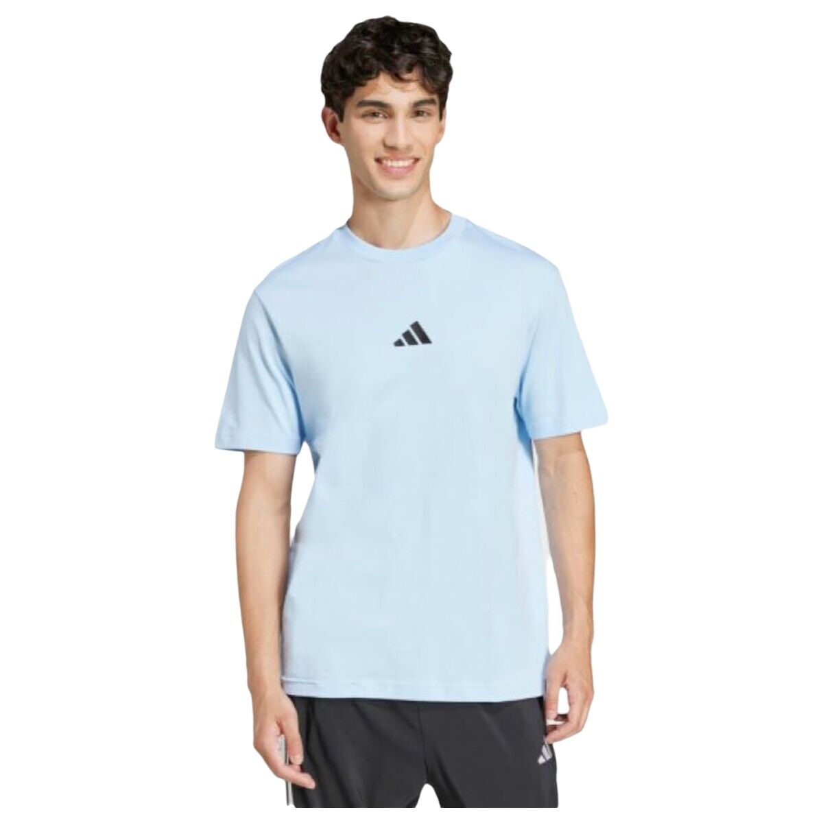 Camiseta de Manga Corta Hombre Adidas M SL SJ T JF1101 Azul