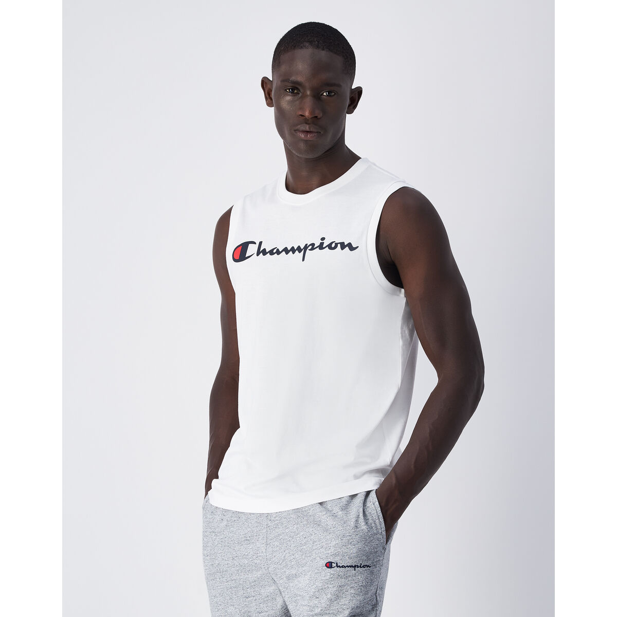Camiseta para Hombre sin Mangas Champion CHAMPION TANK 220778 Blanco