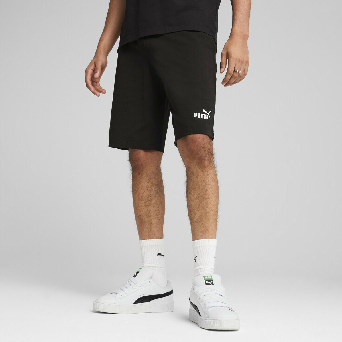 Pantalón Corto Deportivo Puma ESS No. 1 Logo Jersey Shorts 10'''' C/O Negro