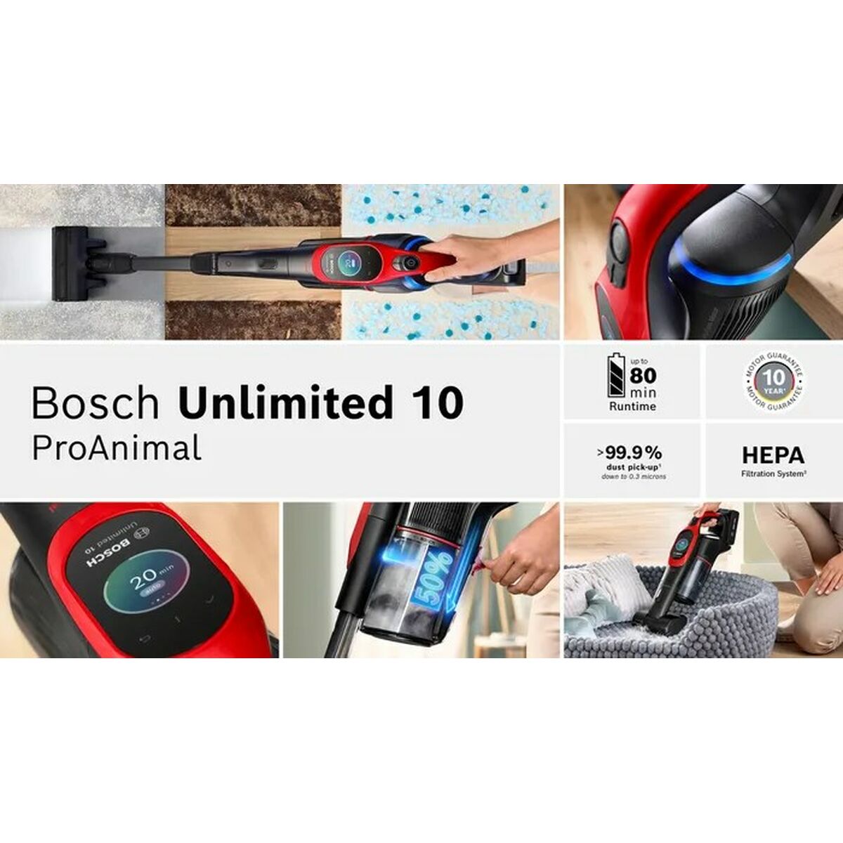 Aspirador Escoba BOSCH BCS1041PET 23,5 W