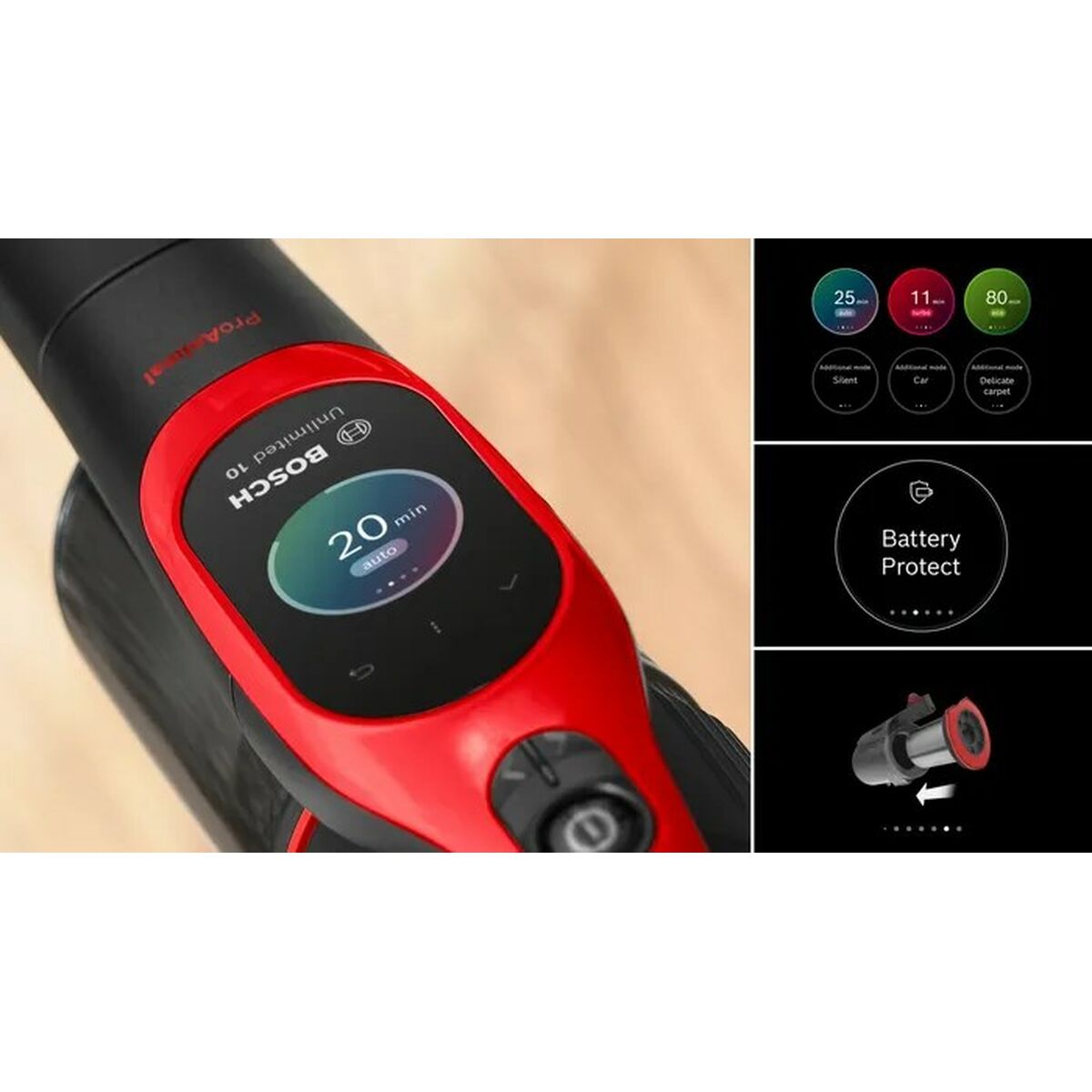 Aspirador Escoba BOSCH BCS1041PET 23,5 W