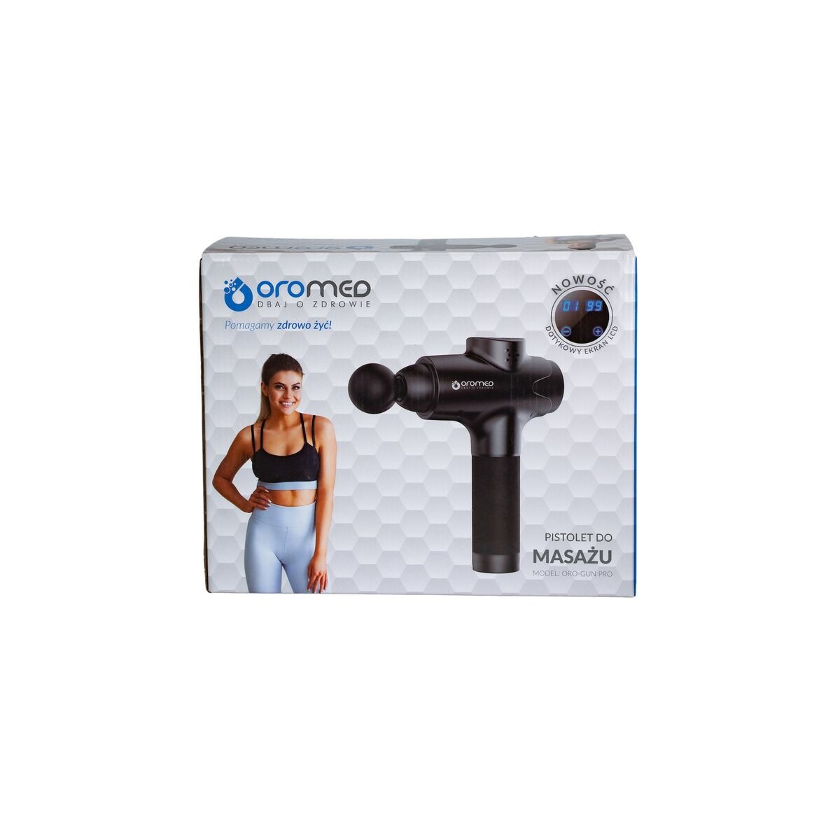 Pistola de Masaje para Relajación y Recuperación Muscular Oromed ORO-GUN PRO BLACK 20 W Negro