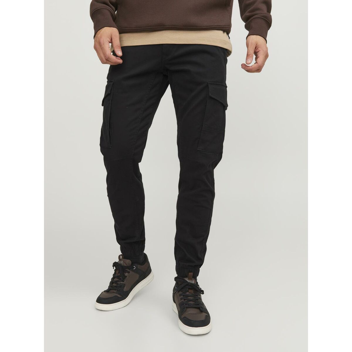 Pantalón Jack & Jones JPSTPAUL JJFLAKE CARGO NOOS 12139912 Negro