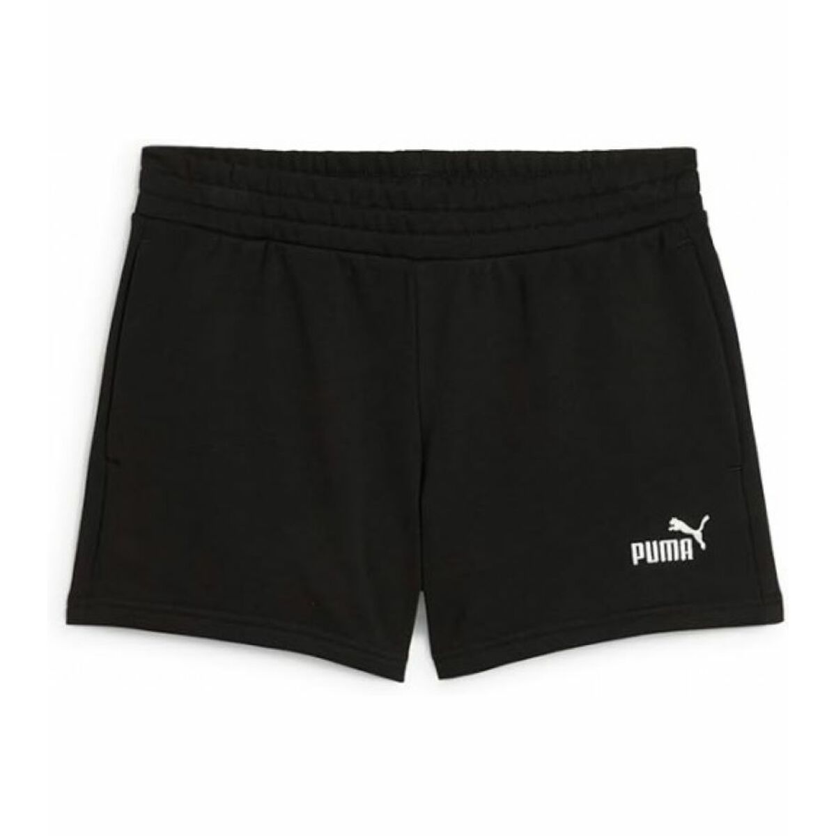 Pantalón Corto Deportivo Puma ESS Small No. 1 Logo 4'' Shorts TR Negro