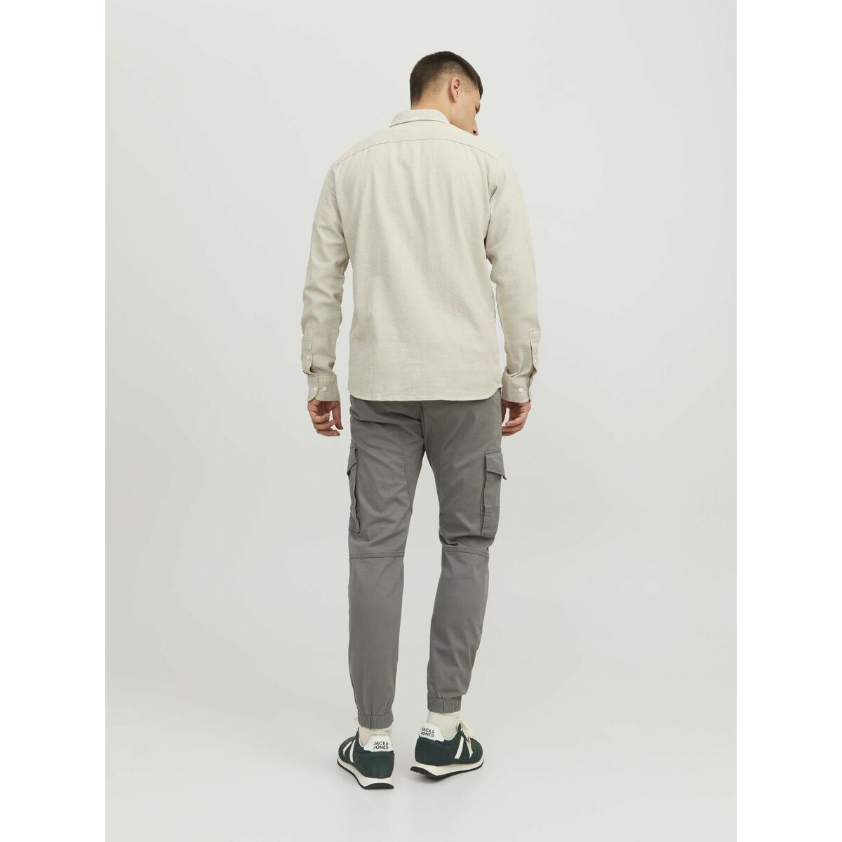 Pantalón Jack & Jones JPSTPAUL JJFLAKE CARGO 12139912 Gris