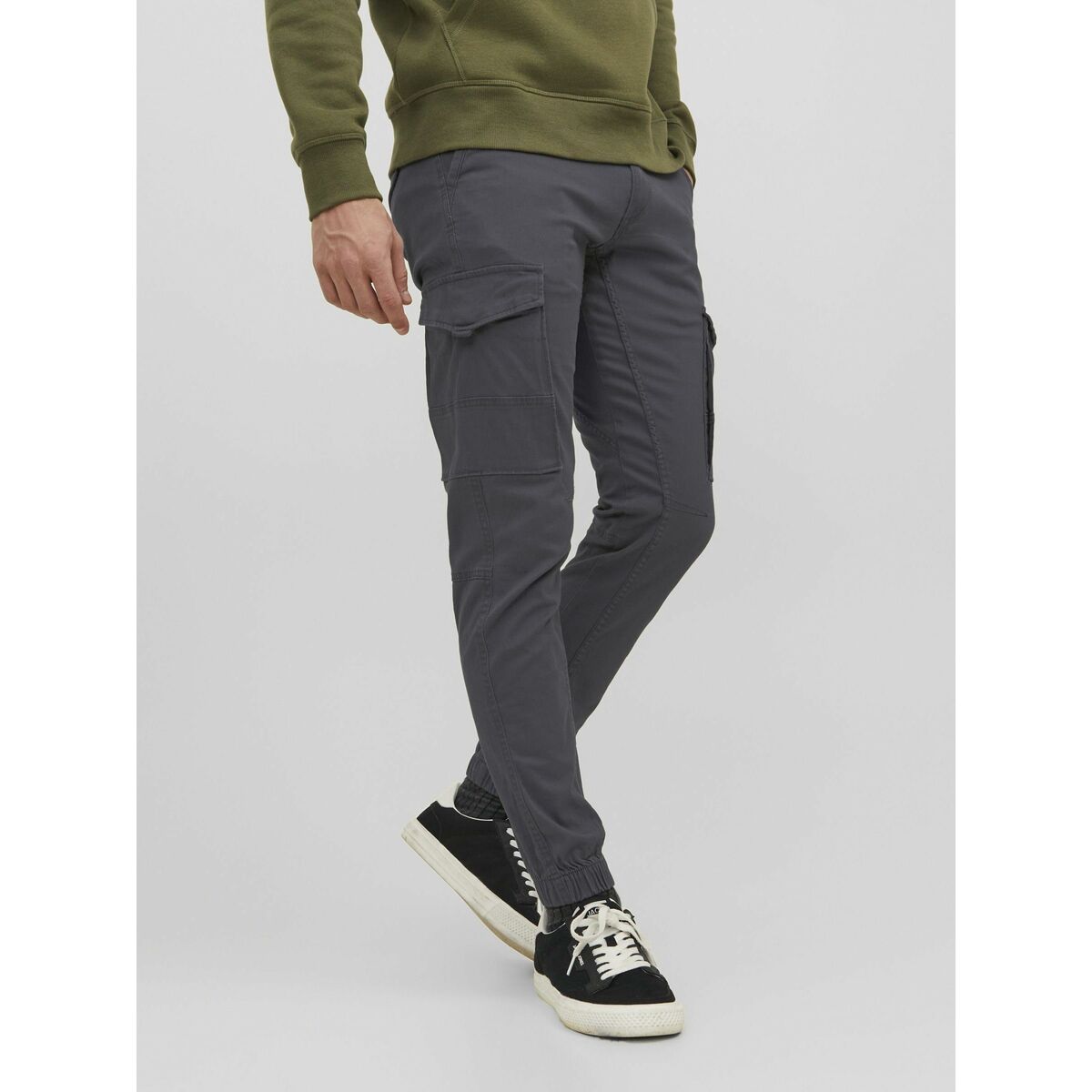 Pantalón Jack & Jones JPSTPAUL JJFLAKE CARGO 12139912 Gris
