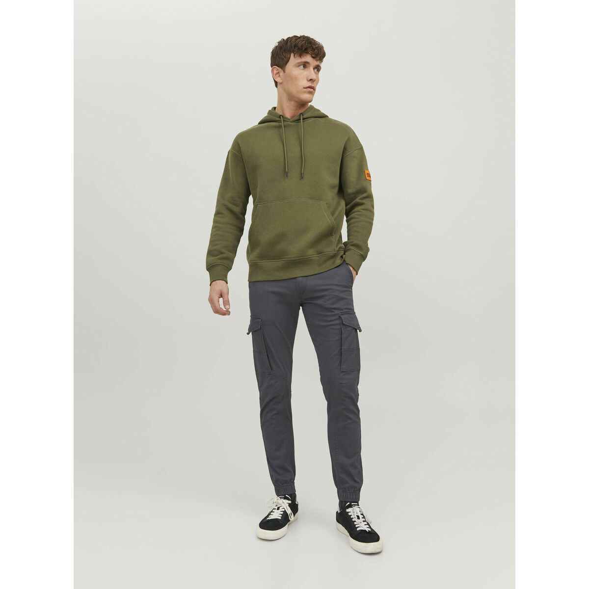 Pantalón Jack & Jones JPSTPAUL JJFLAKE CARGO 12139912 Gris