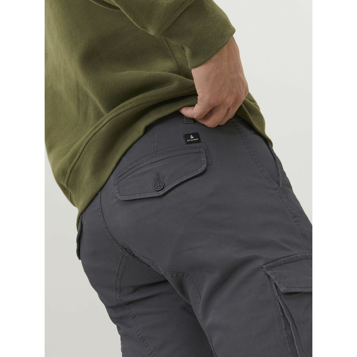 Pantalón Jack & Jones JPSTPAUL JJFLAKE CARGO 12139912 Gris
