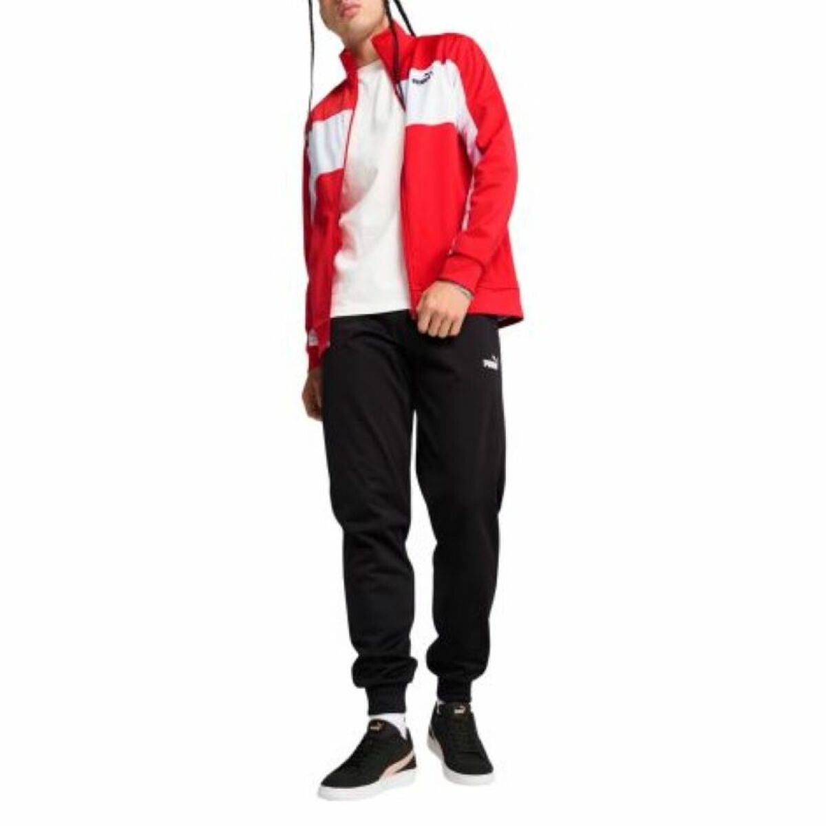 Chándal para Adultos Puma Poly Colorblock Suit C/O 687304 11 Rojo Hombre