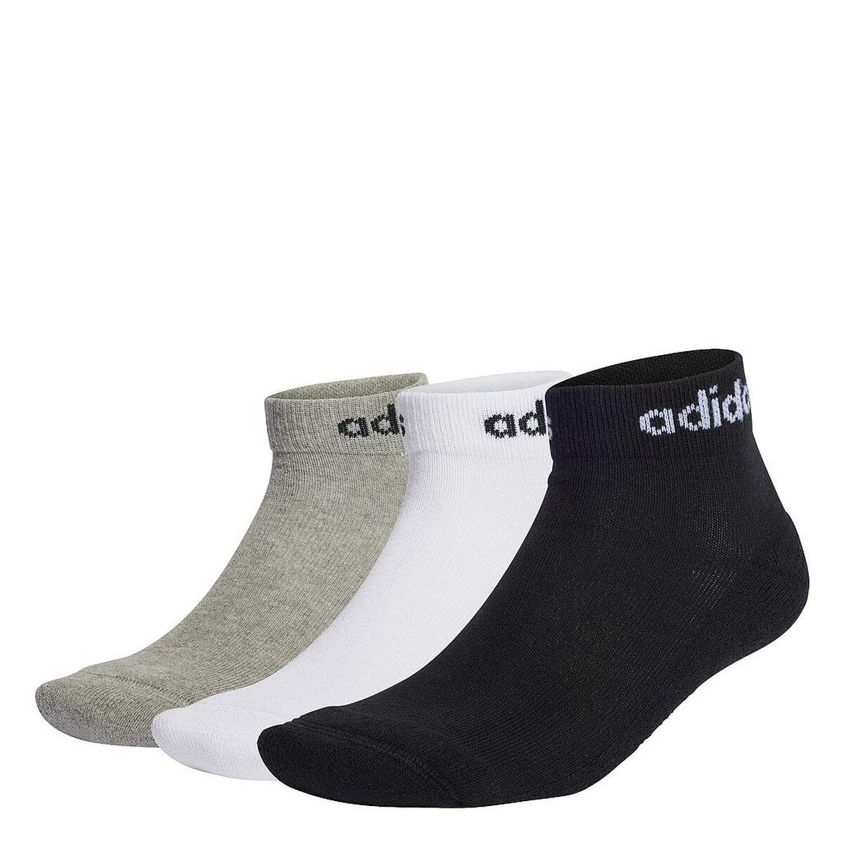 Calcetines Deportivos Adidas C LIN ANKLE 3P IC1304 Gris 3 pares