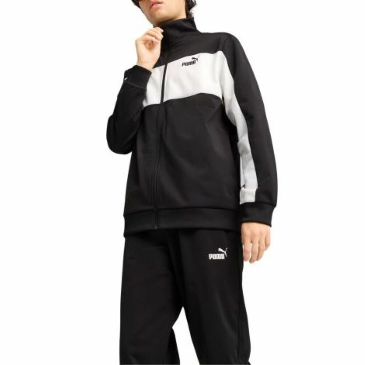 Chándal para Adultos Puma POLY COLORBLOCK SUIT 687304 01 Negro Hombre
