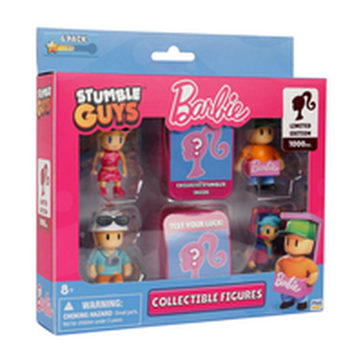 Figura Coleccionable Bandai STUMBLE GUYSxBARBIE FIGURES 6 PACK DELUXE BOX VER.A Multicolor Plástico Animación y anime (6 Piezas)