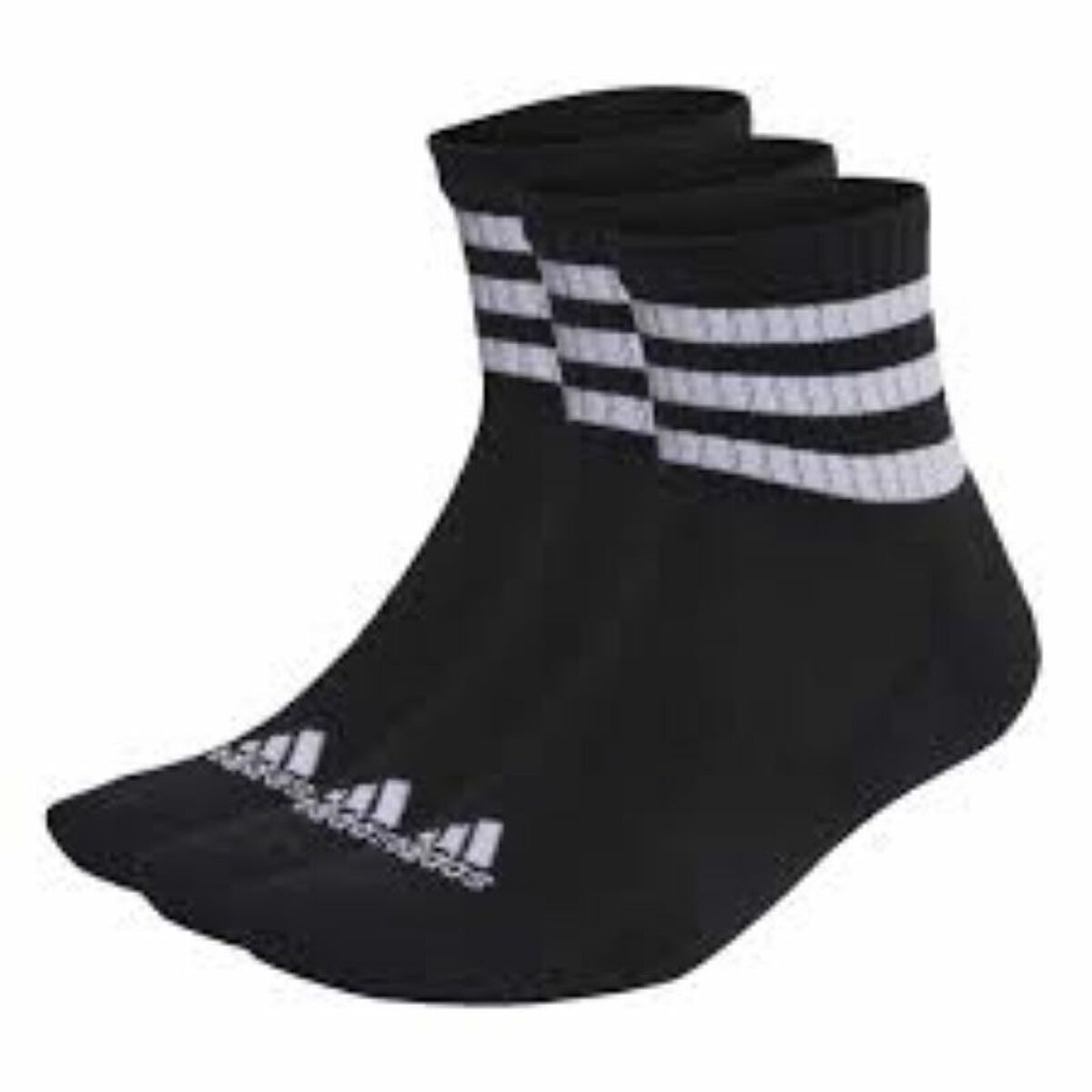 Calcetines Deportivos Adidas 3S C SPW MID 3P IC1317 Negro 3 pares