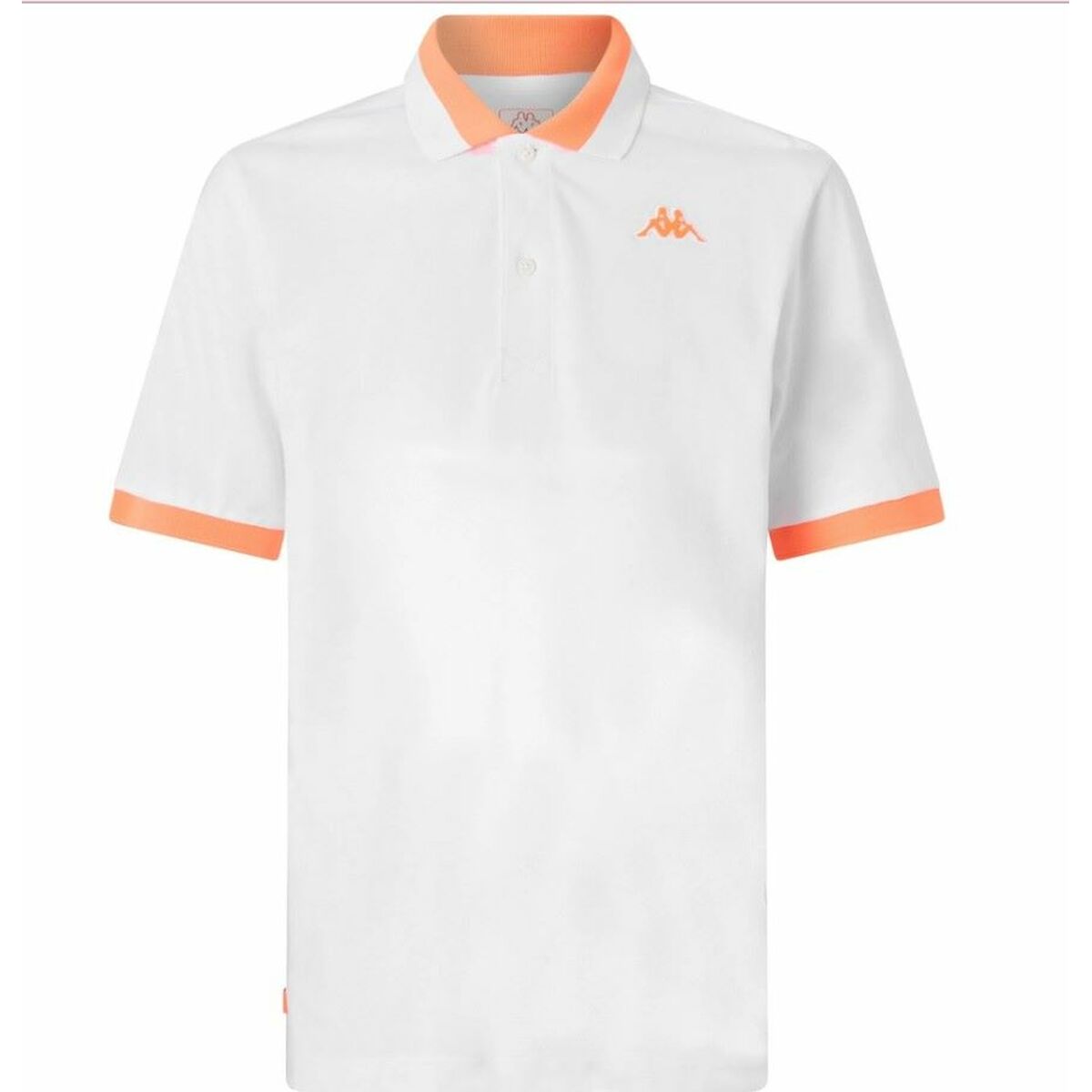 Polo de Manga Corta Hombre Kappa 341N22W A14 Blanco