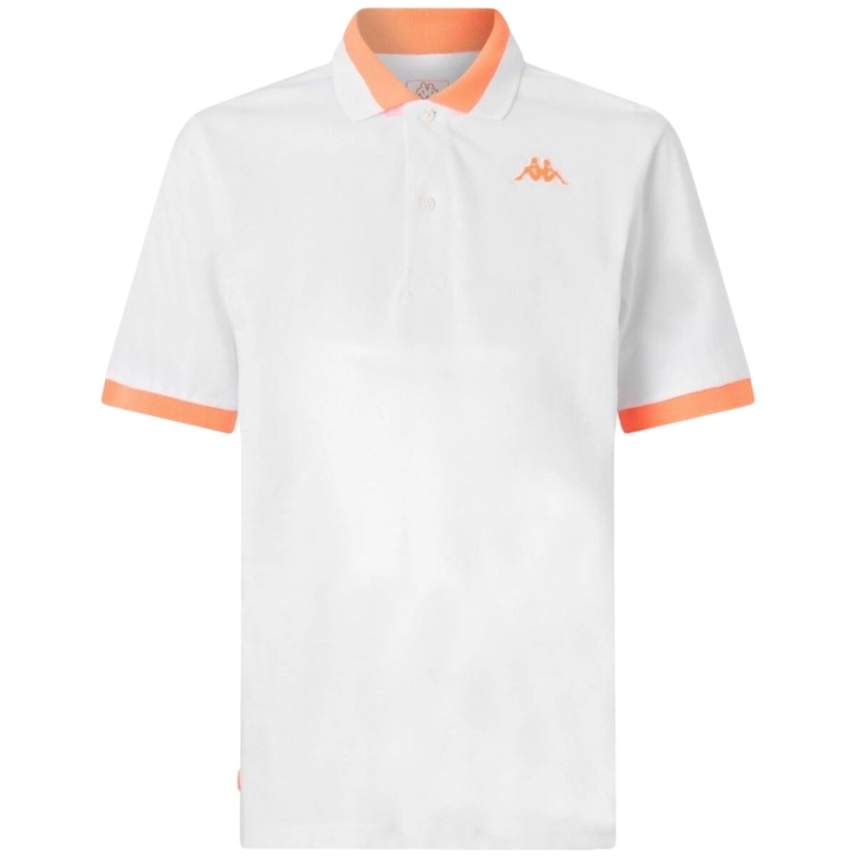 Polo de Manga Corta Hombre Kappa 341N22W A14 Blanco