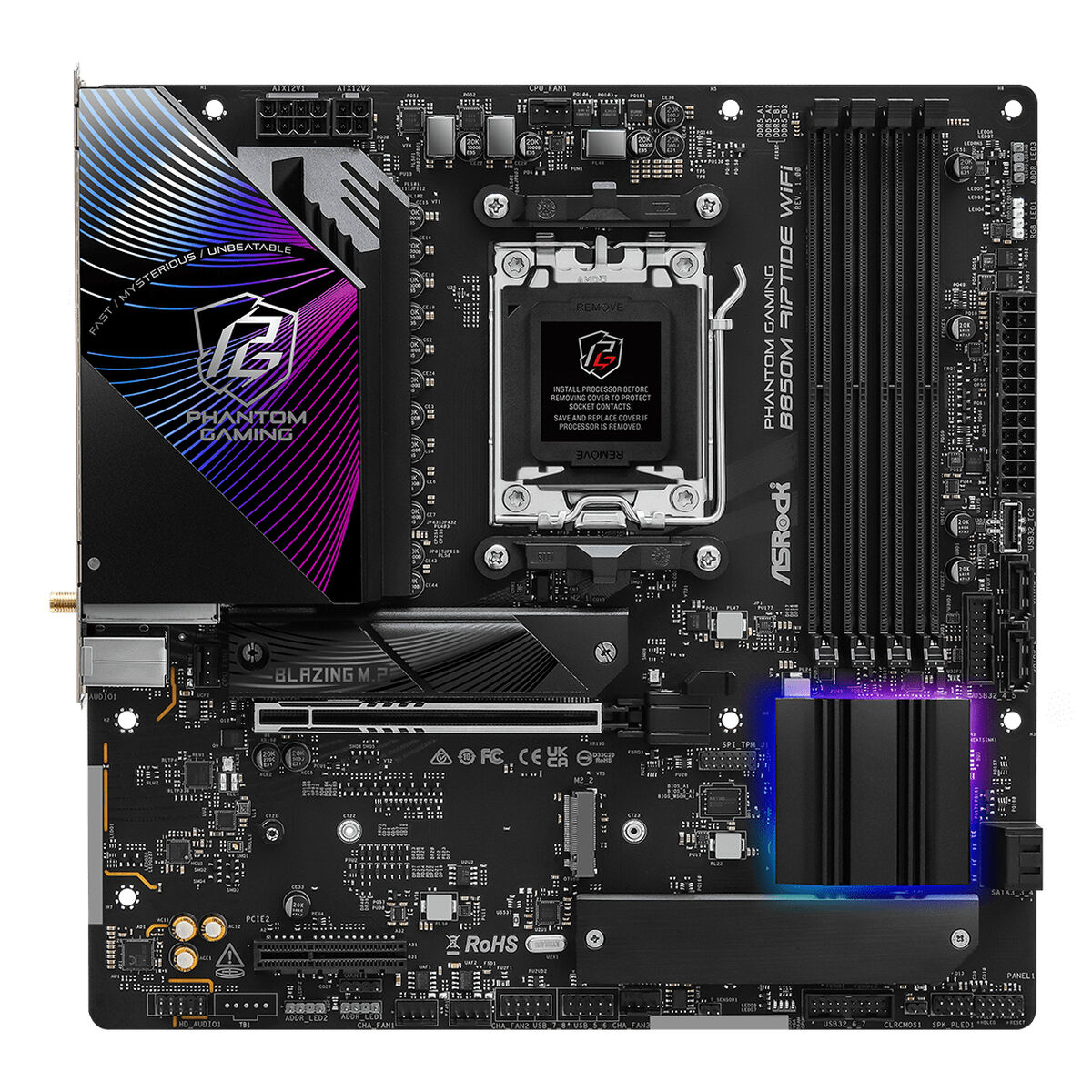 Placa Base ASRock B850M Riptide WiFi Intel Wi-Fi 6 AMD AM5 AMD B850
