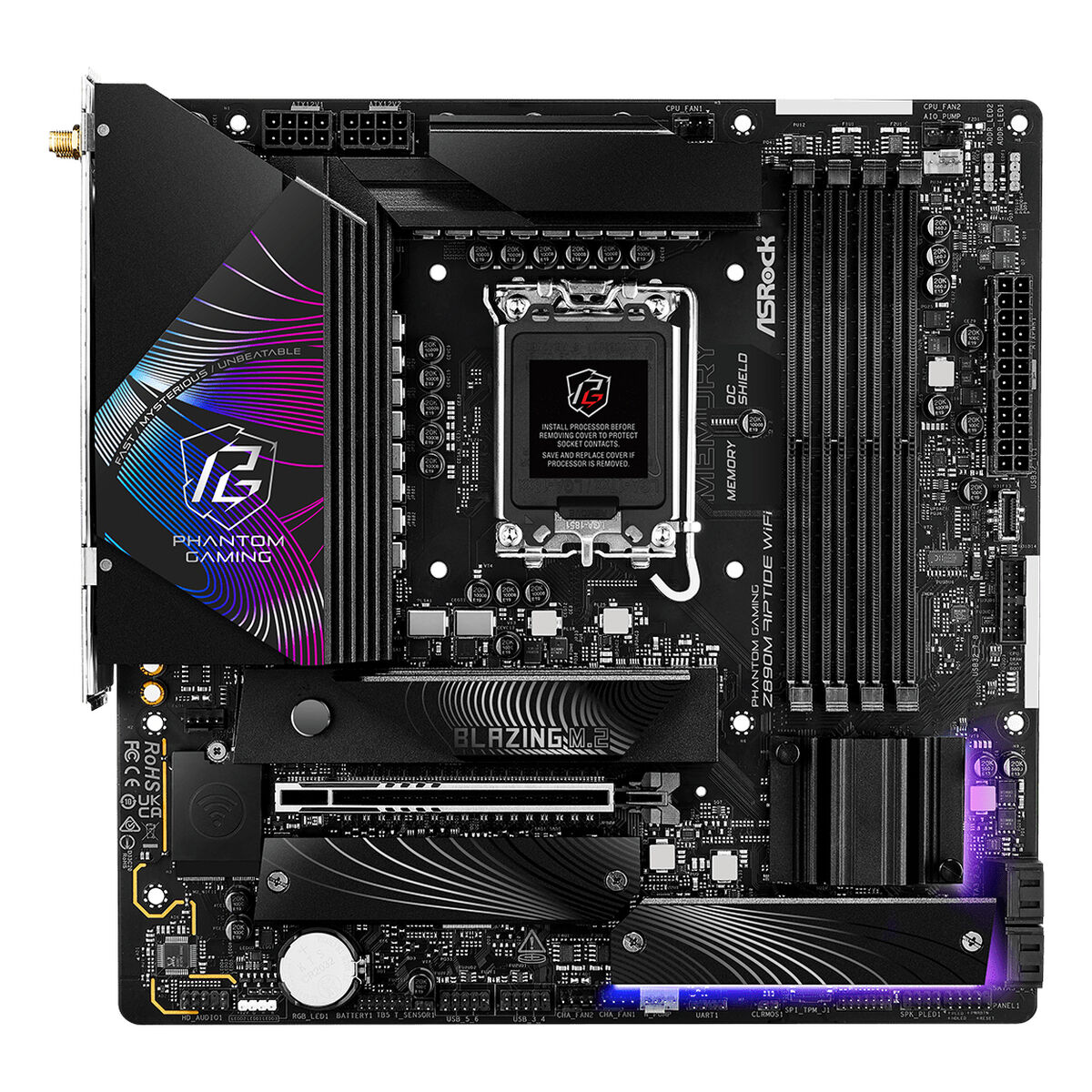 Placa Base ASRock Z890M Riptide WiFi Intel Z890 LGA 1851