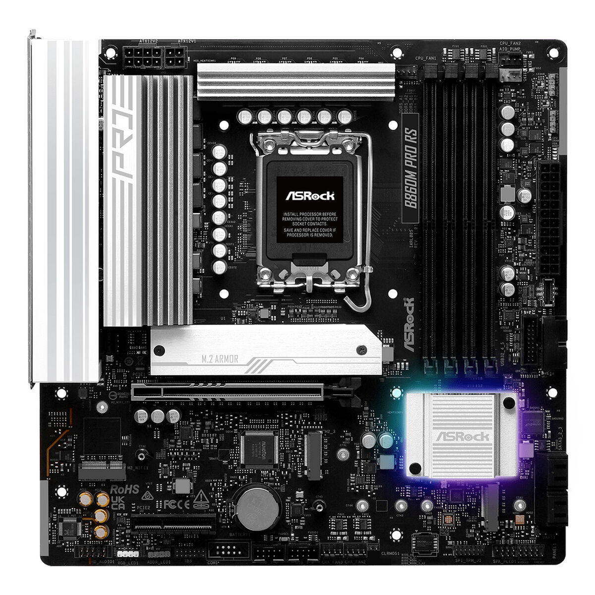 Placa Base ASRock B860M Pro RS Intel B860 LGA 1851