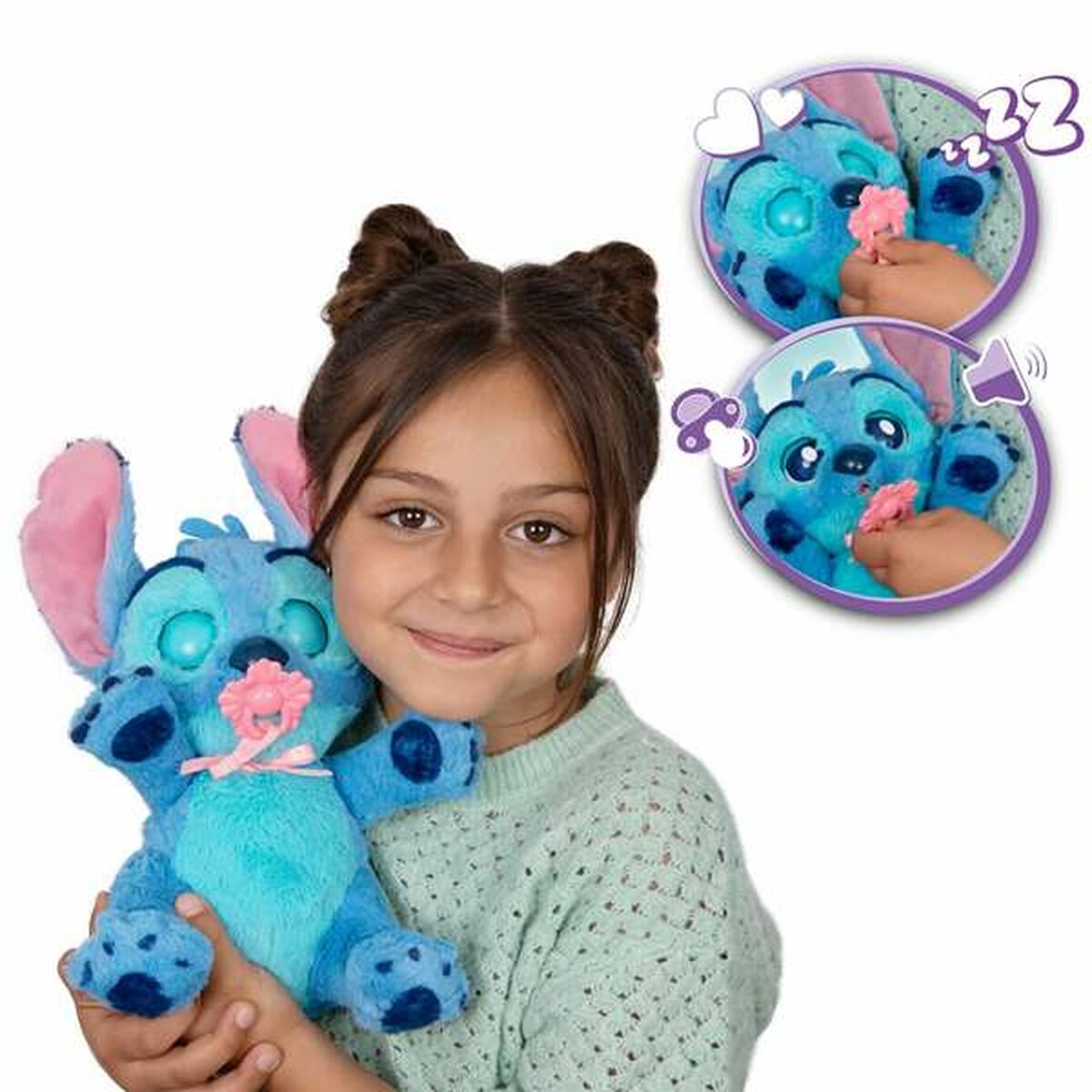 Peluche Stitch 10,30 x 19 x 11,20 cm Multicolor Plástico