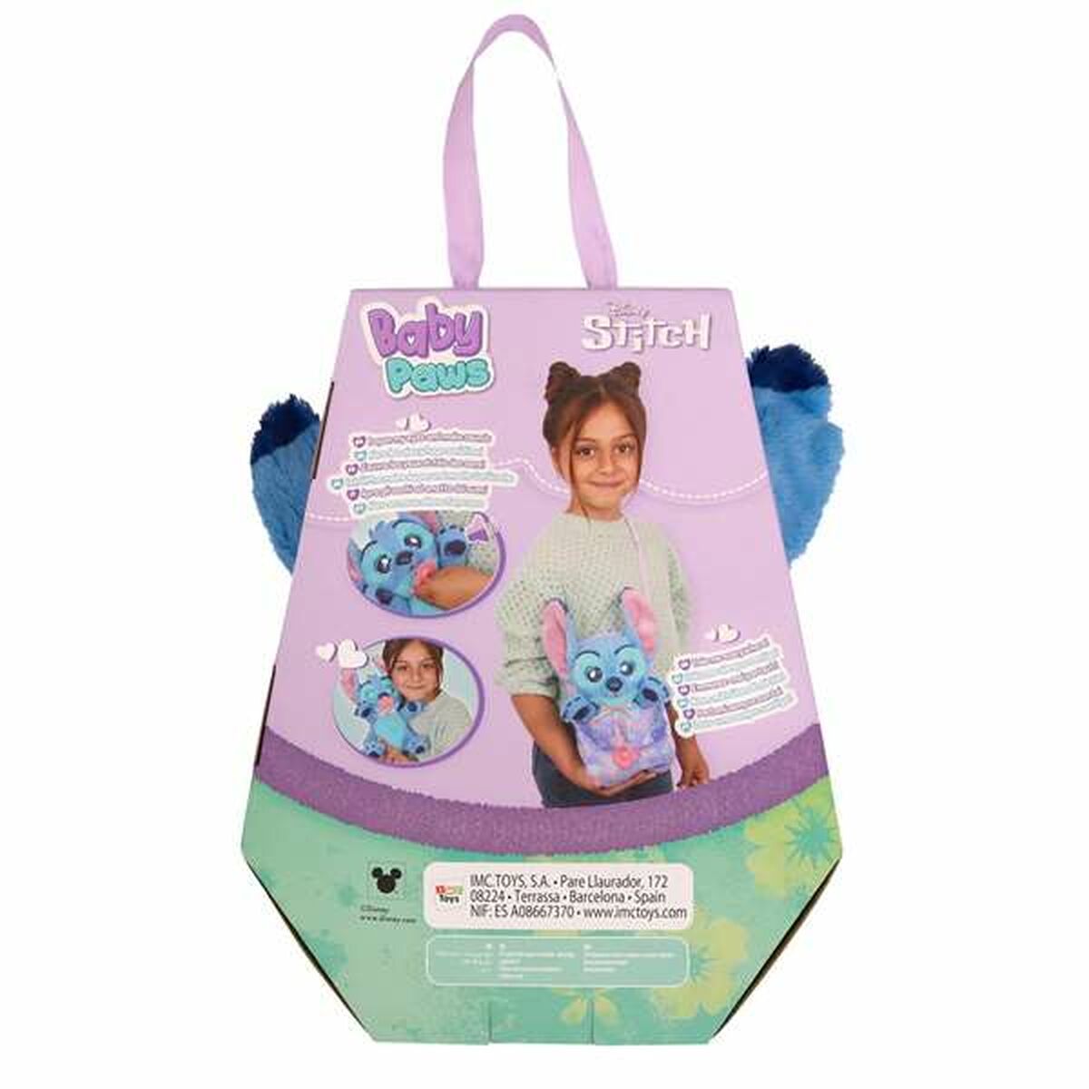 Peluche Stitch 10,30 x 19 x 11,20 cm Multicolor Plástico