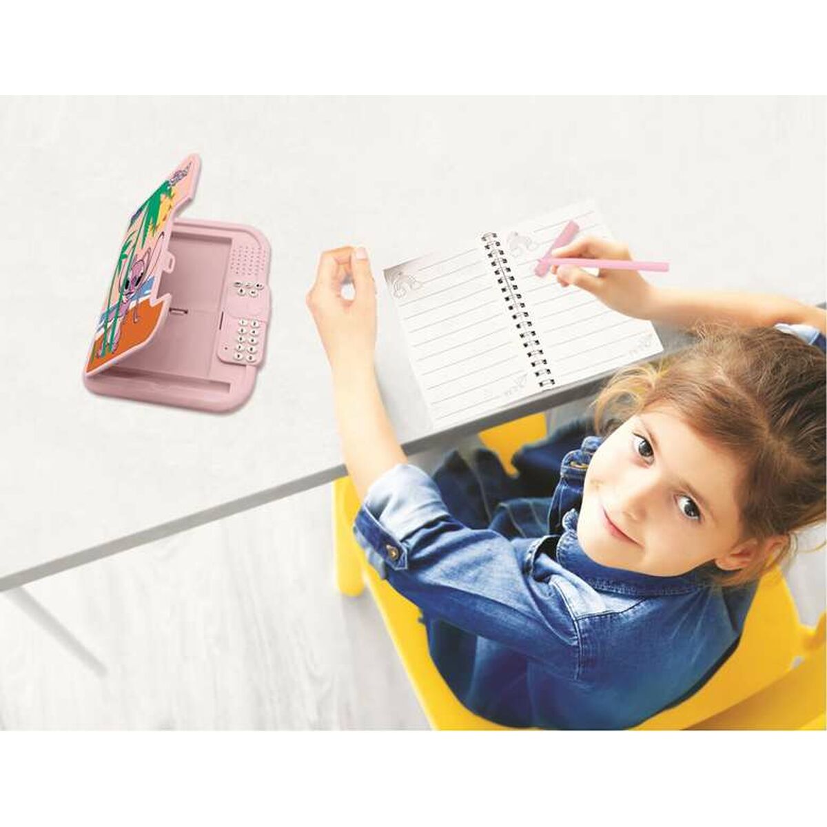 Juguete Interactivo Stitch Angel Rosa Agenda